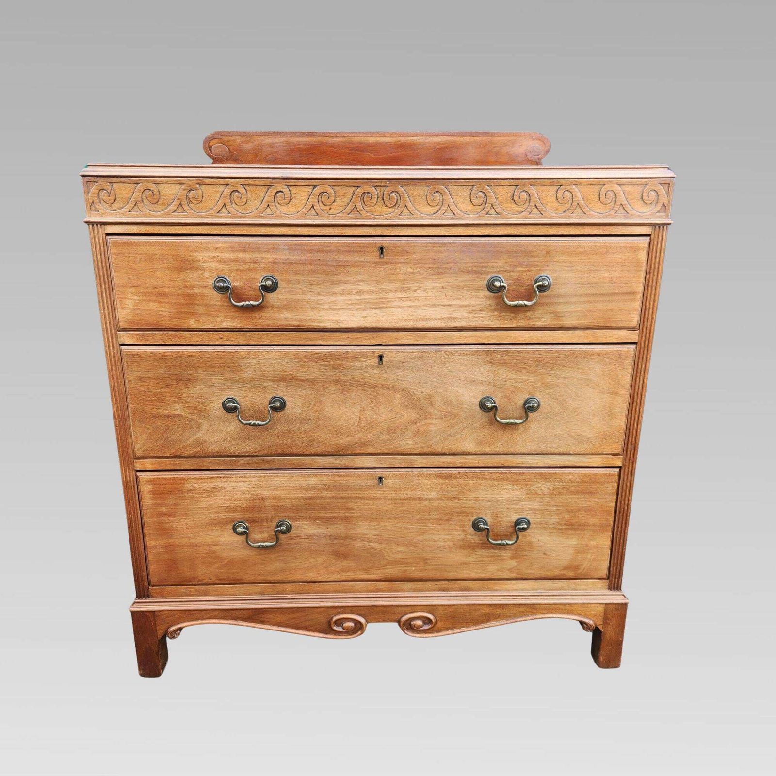 Charming Antique 19th Century Victorian Mahogany Chest Of Drawers photo furniture