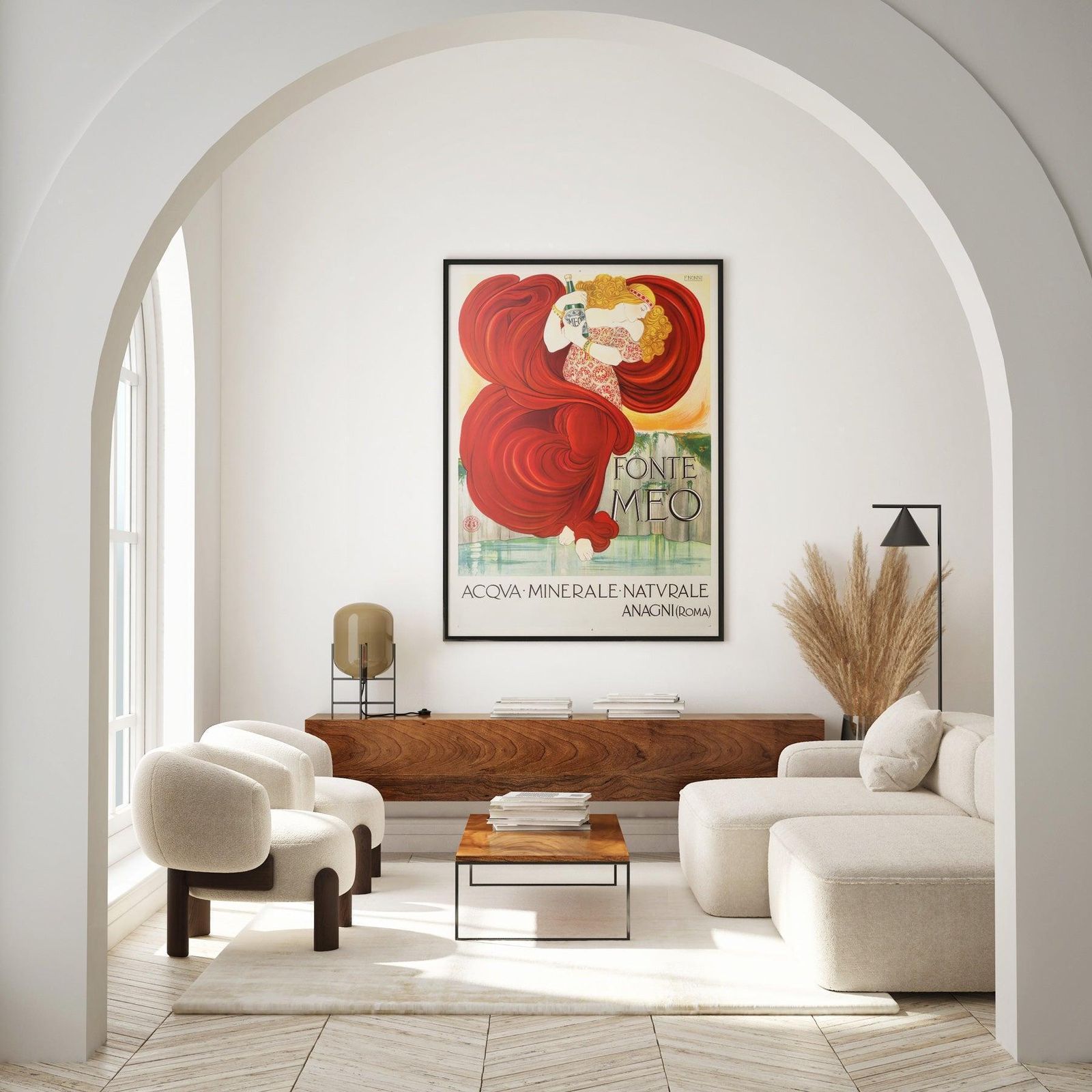 Fonte Meo C1910 Italian Advertising Poster, Francesco Nonni photo furniture