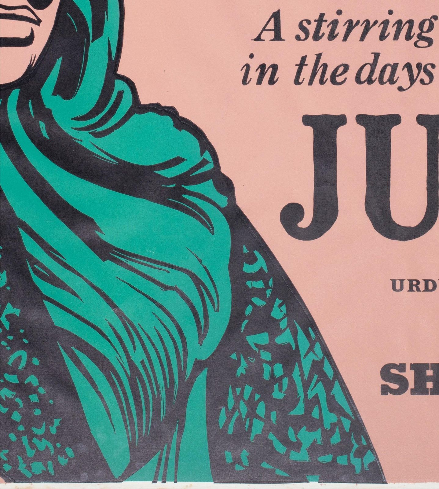Junoon 1979 Uk Quad Academy Cinema Film Poster, Peter Strausfeld photo buy