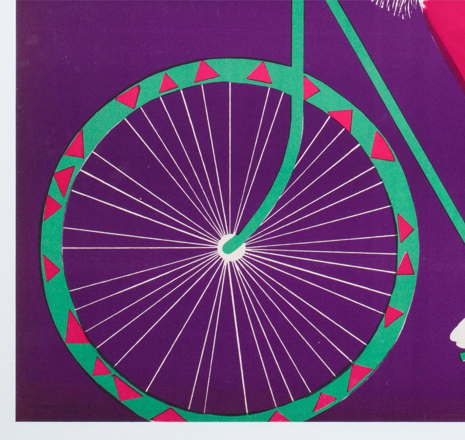 Cyrk Samoyed Cycling 1965 Polish Circus Poster, Gustaw Majewski photo buy