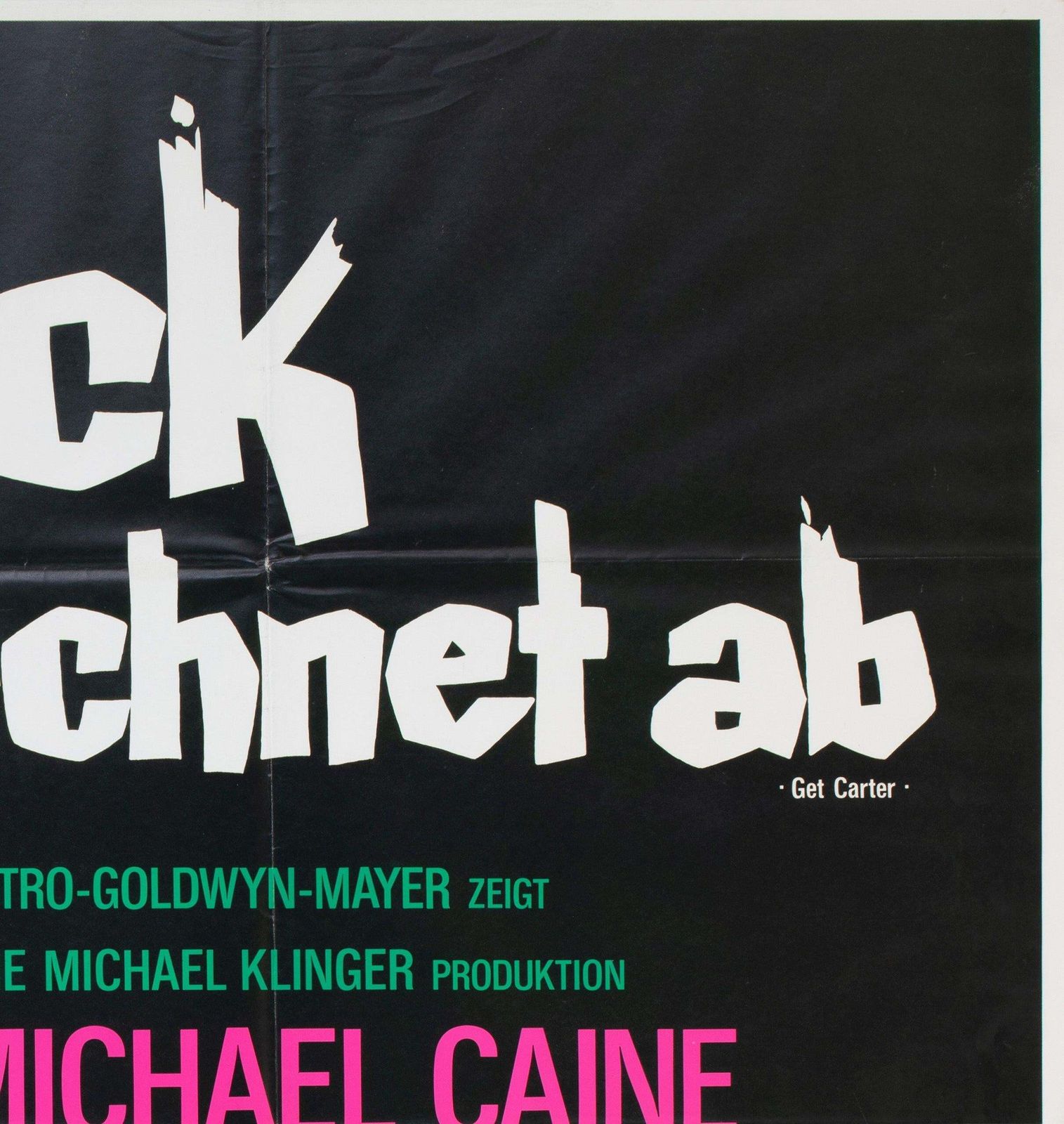 Get Carter 1971 German A0 Film Poster, Arnaldo Putzu photo 2647.0