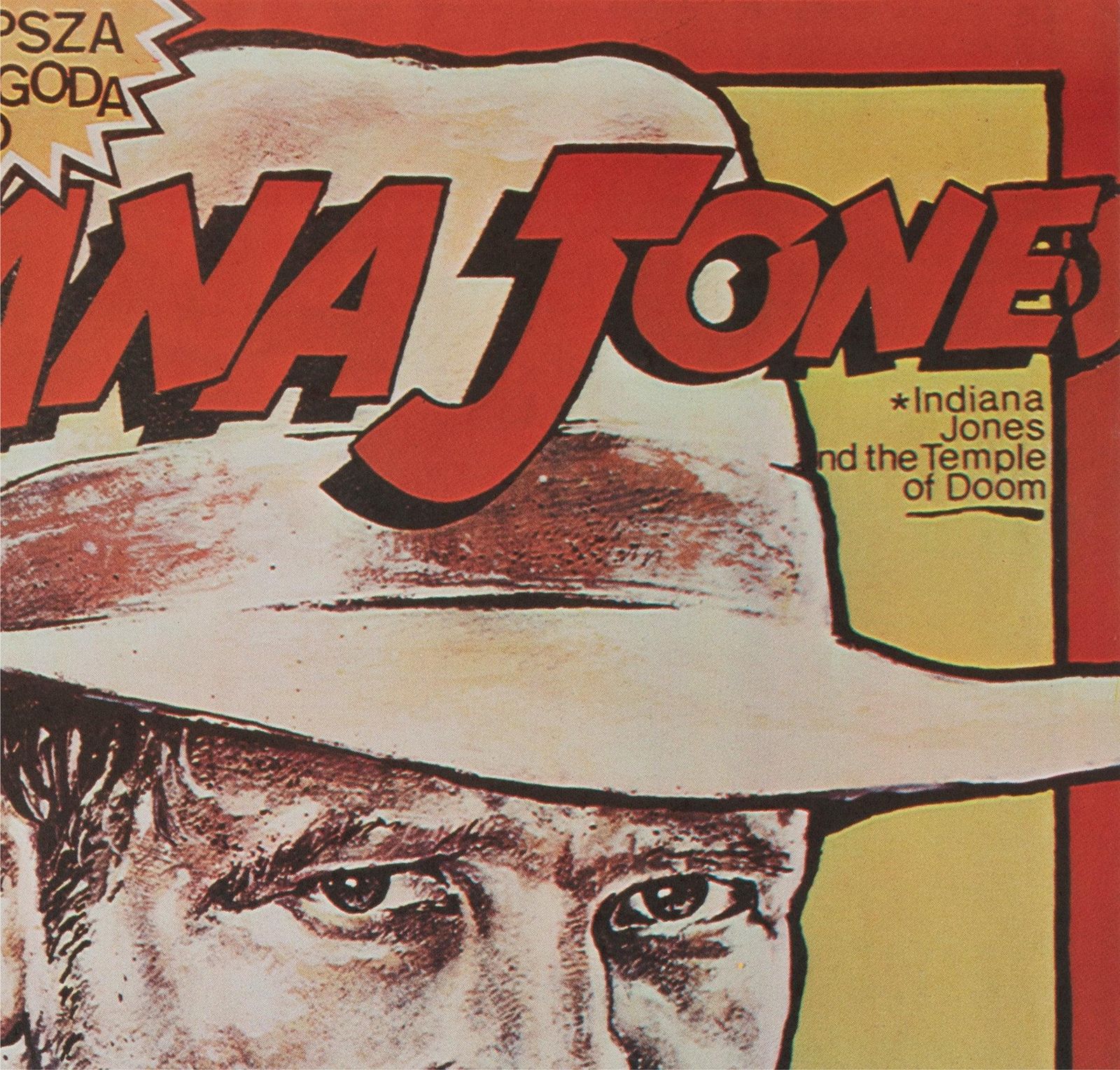 Indiana Jones And The Temple Of Doom 1985 Polish B1 Film Poster, Witold Dybowski photo Art