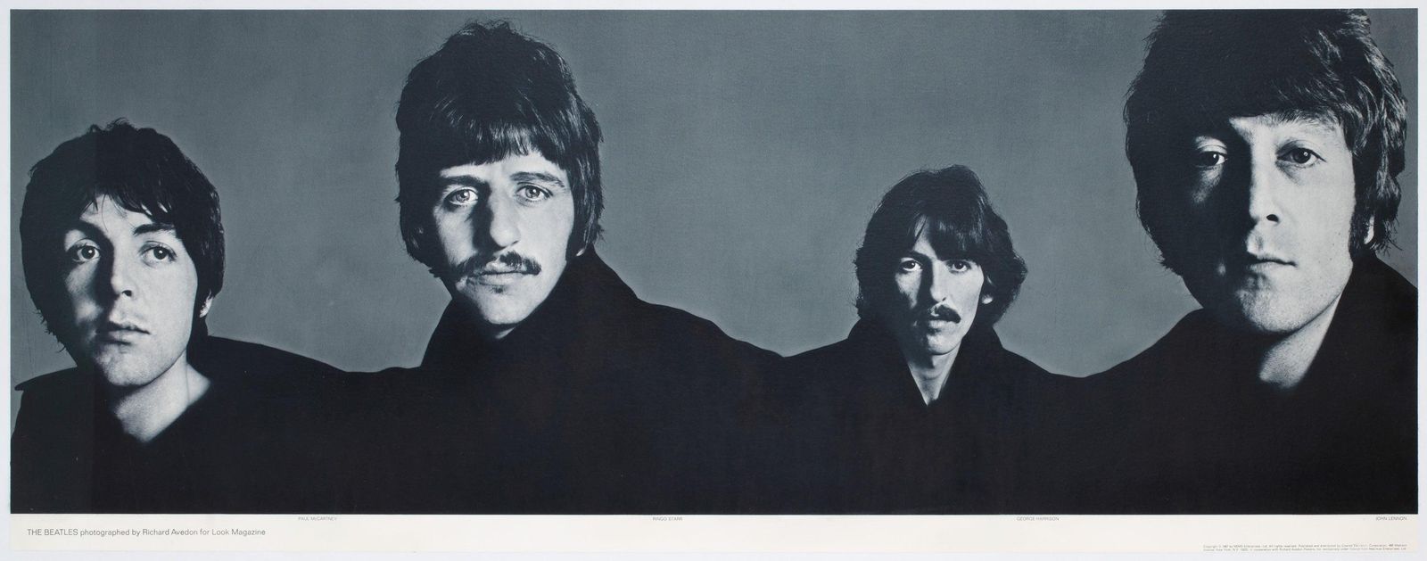 The Beatles 1967 Special Look Magazine Offset Lithographs Posters, Avedon photo for sale