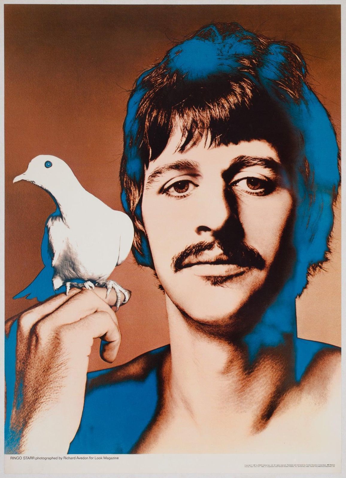 The Beatles 1967 Special Look Magazine Offset Lithographs Posters, Avedon photo vintage
