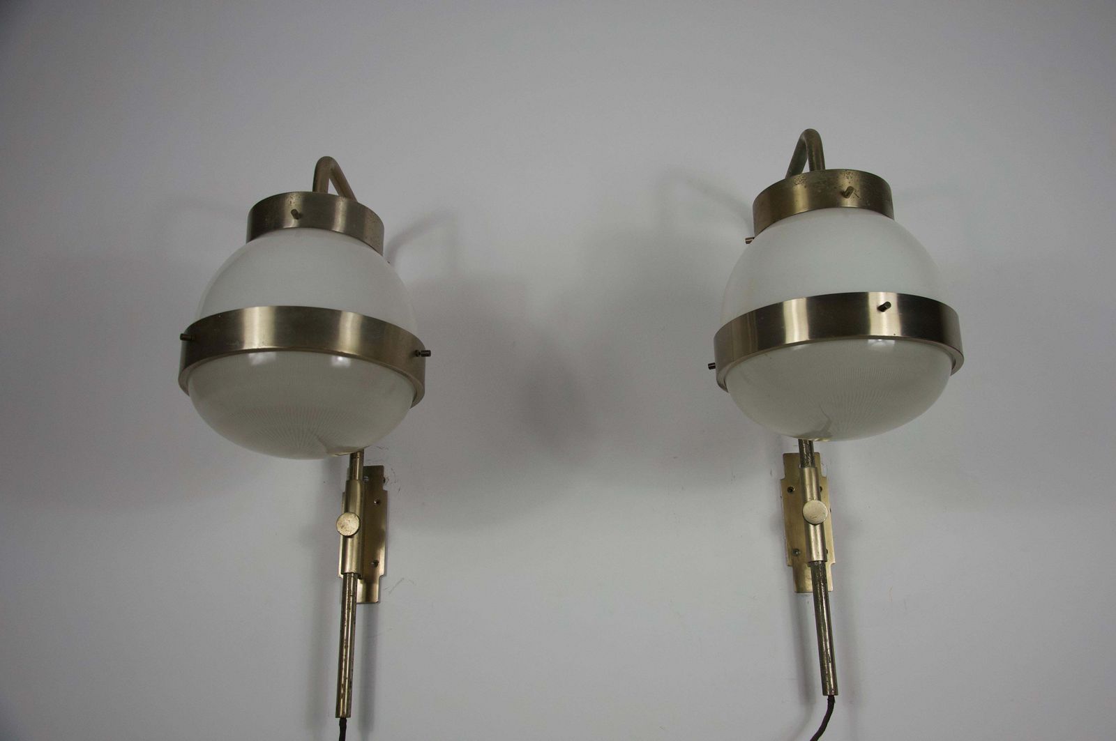 Pair Of Delta Wall Lamps By Sergio Mazza For Artemide, Italy, 1960s photo 2238.0