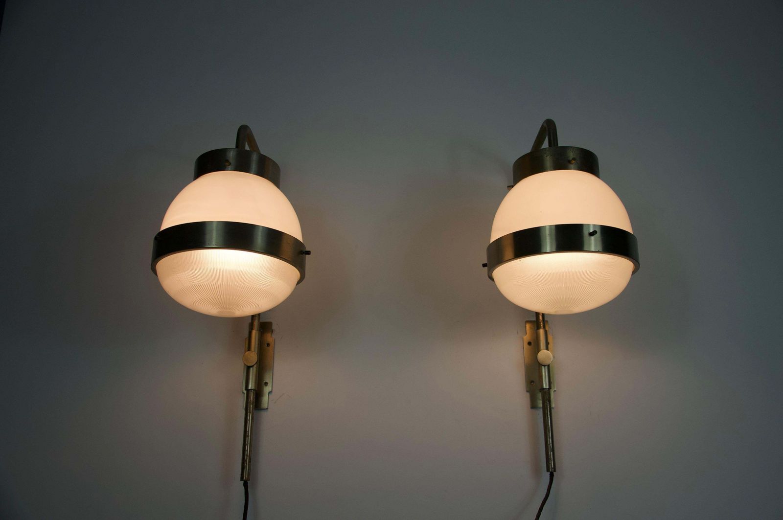 photo furniture Pair Of Delta Wall Lamps By Sergio Mazza For Artemide, Italy, 1960s