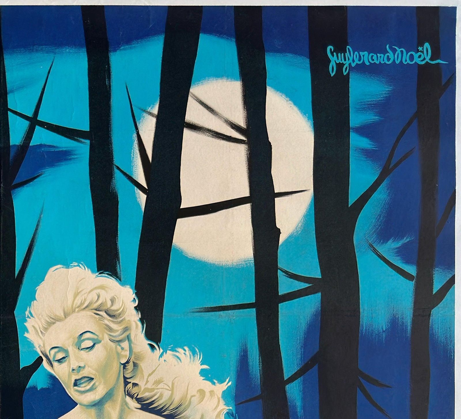 The Kiss Of The Vampire 1964 French Grande Film Poster, Guy Gerard Noel photo Art