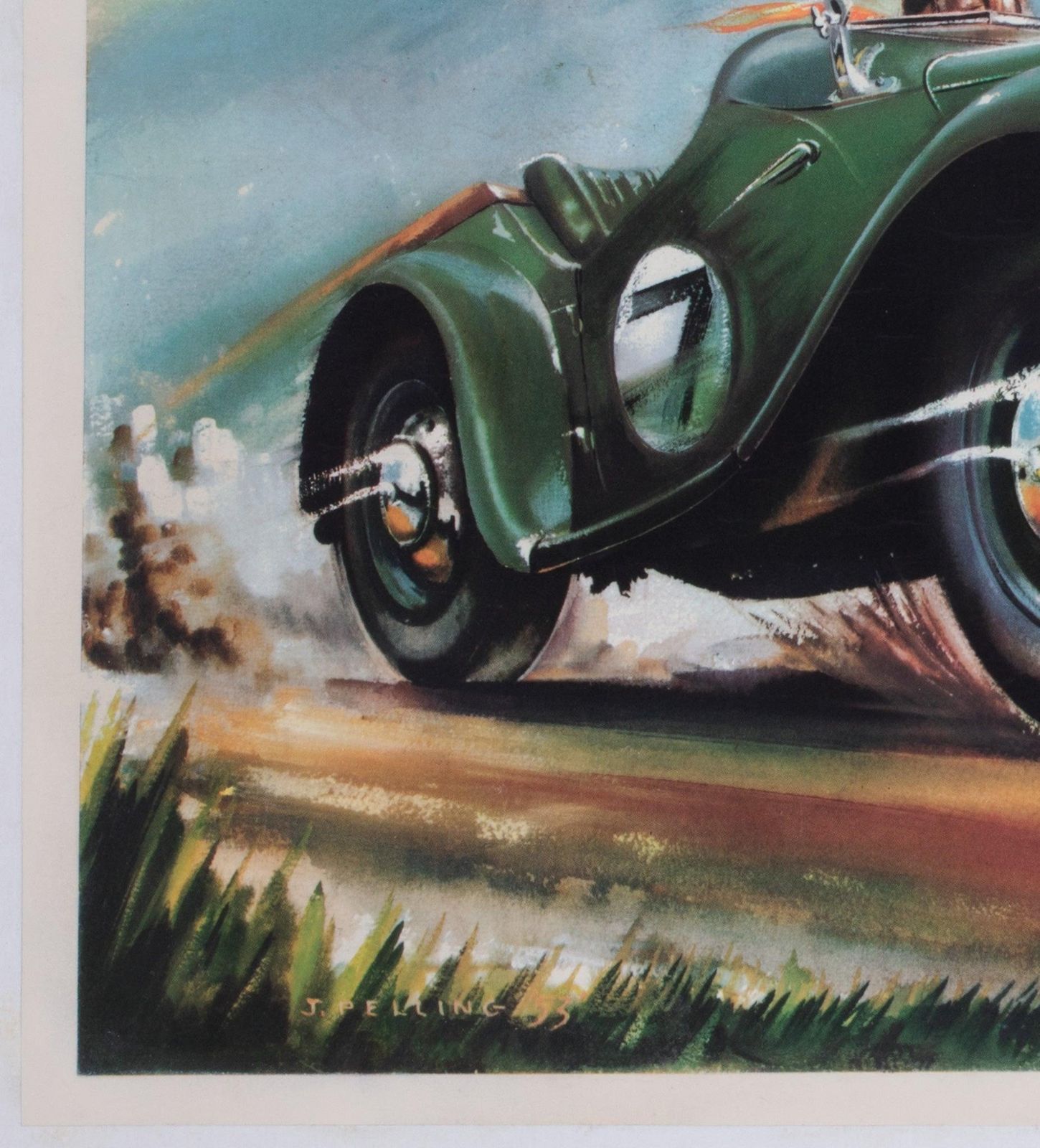 Mg Series T.F. Safety First 1953 British Poster, J. Pelling photo vinterior