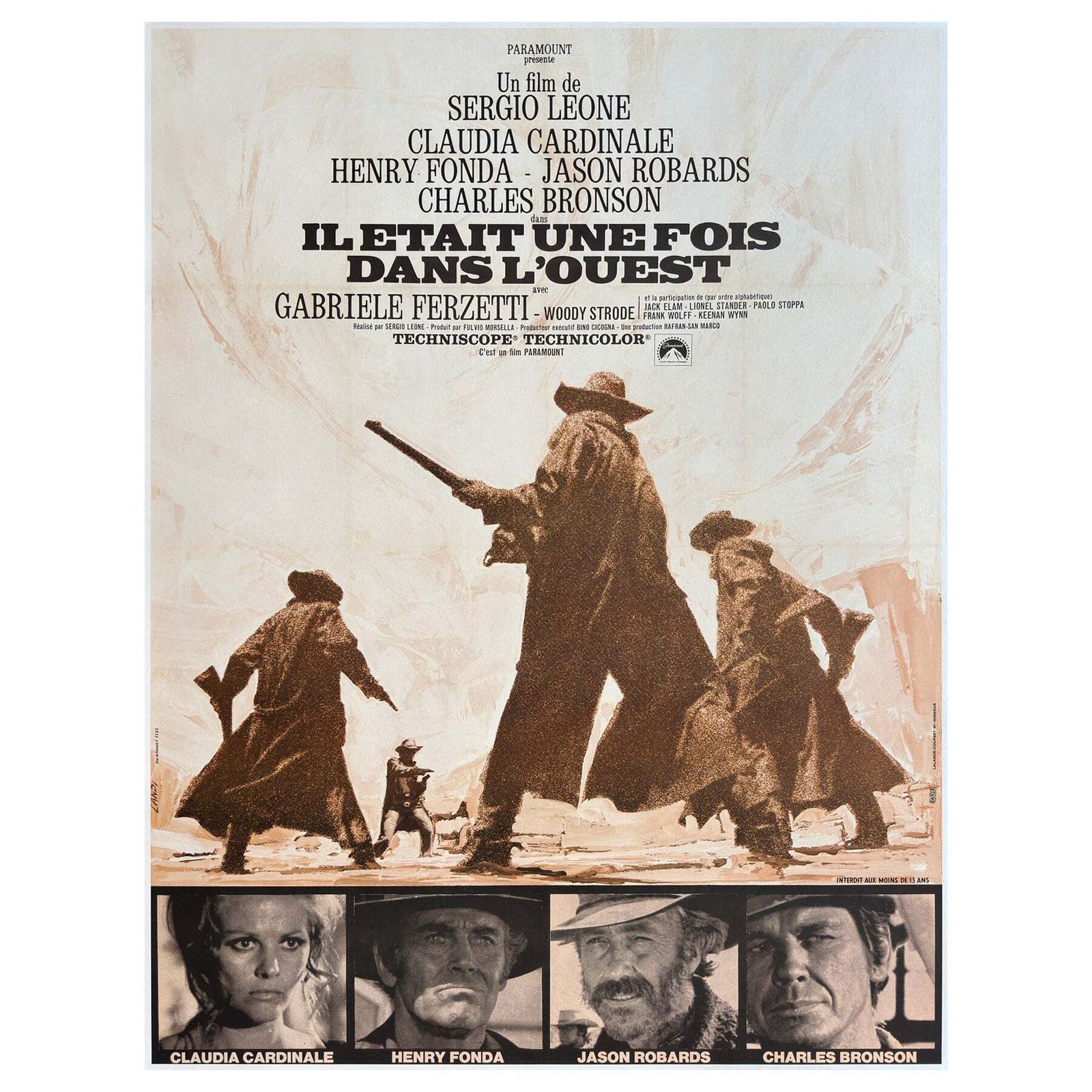 Once Upon A Time In The West 1969 French Grande Film Poster, Michel Landi
