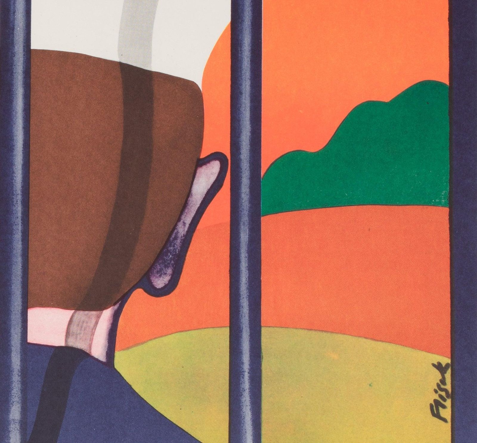 The Last Detail 1976 Polish A1 Film Poster, Jerzy Flisak photo vinterior