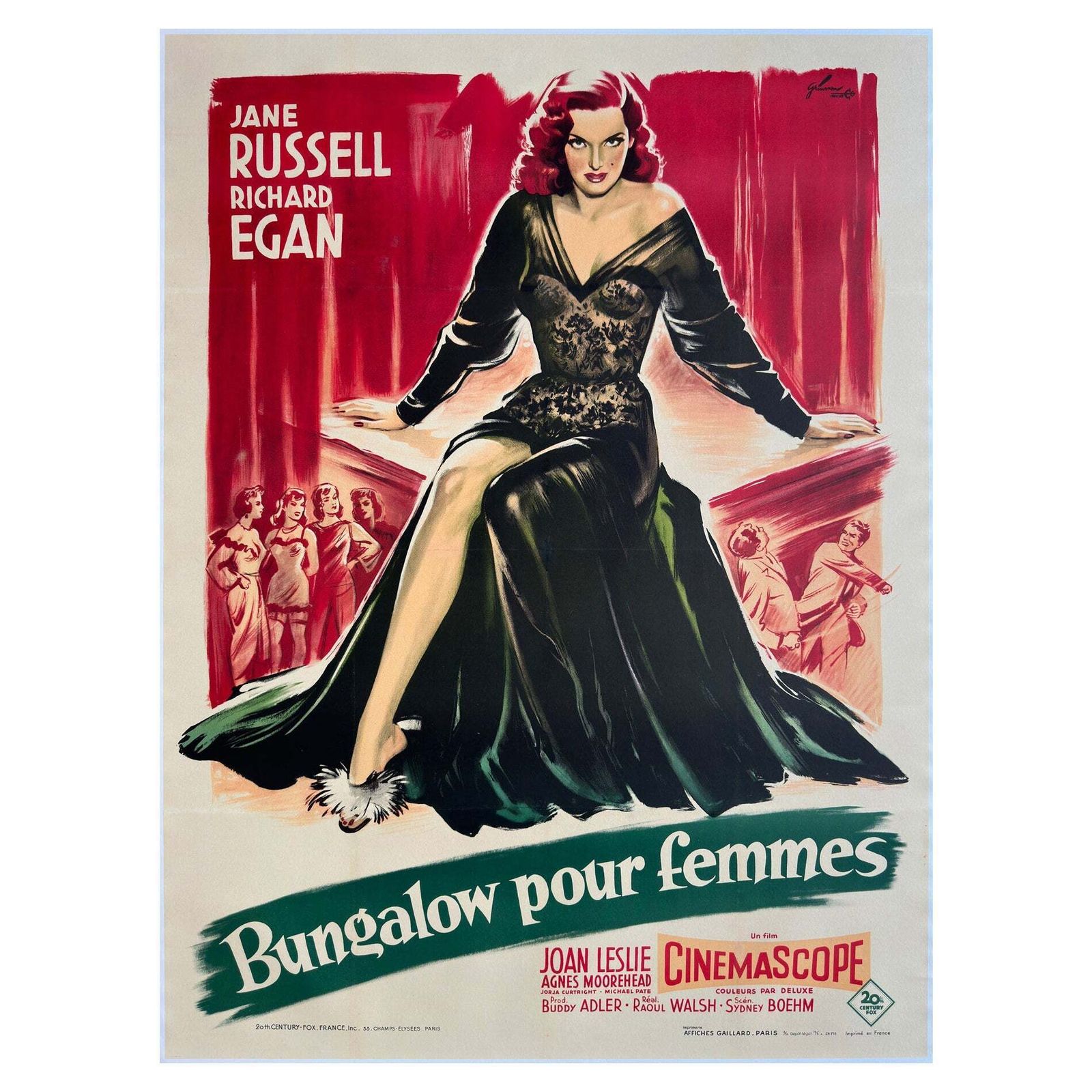 The Revolt Of Mamie Stover 1956 French Grande Film Poster, Boris Grinsson