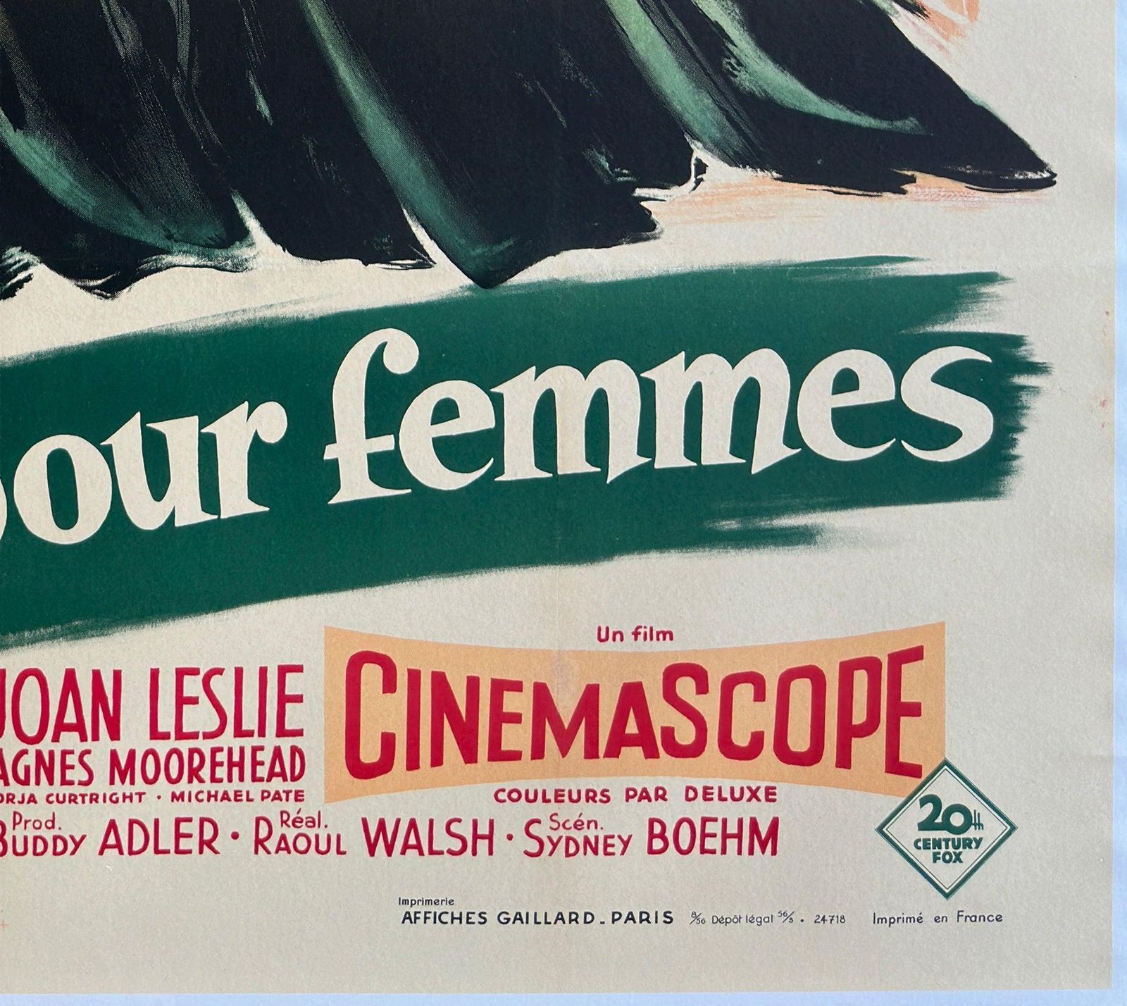 The Revolt Of Mamie Stover 1956 French Grande Film Poster, Boris Grinsson photo vintage