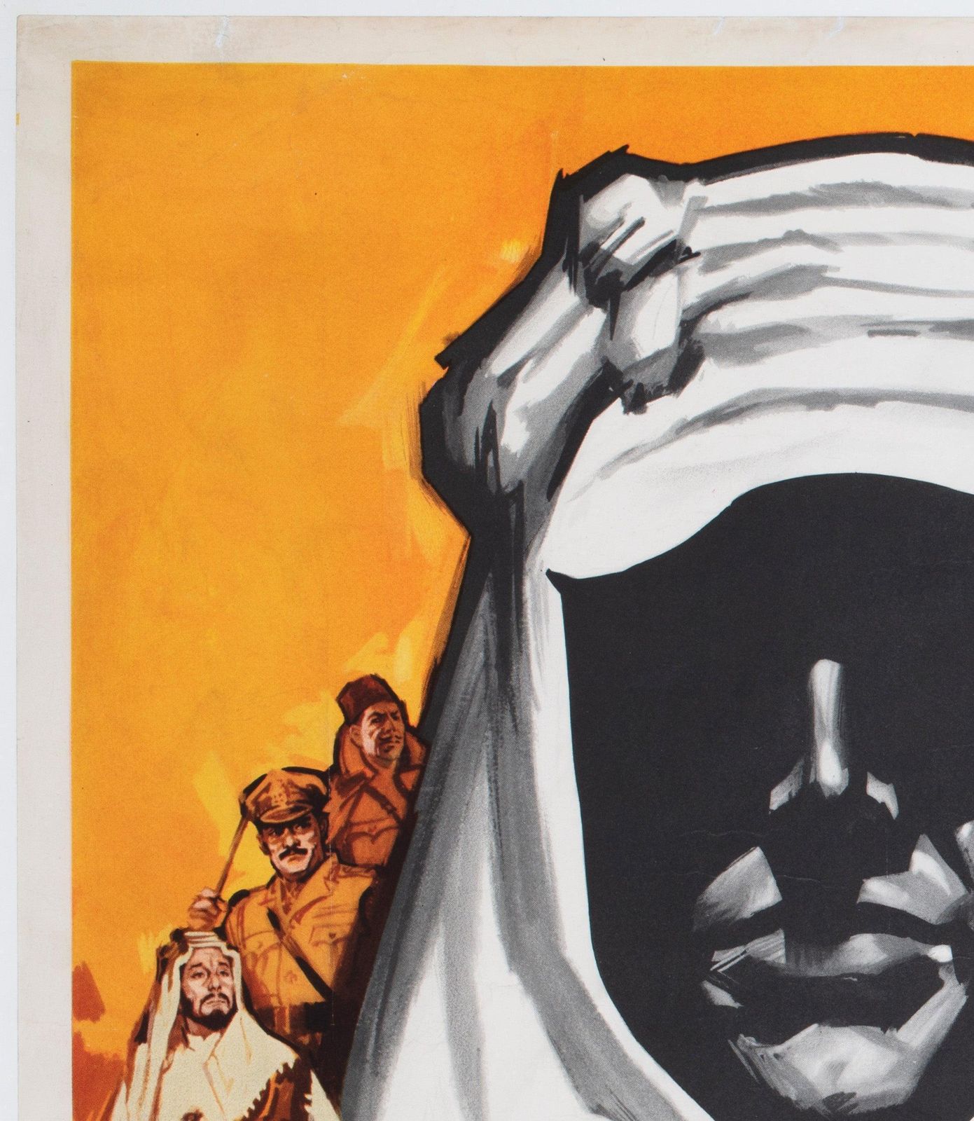 Lawrence Of Arabia 1962 Pre Oscars Uk Quad Film Poster, Georges Kerfyser photo for sale