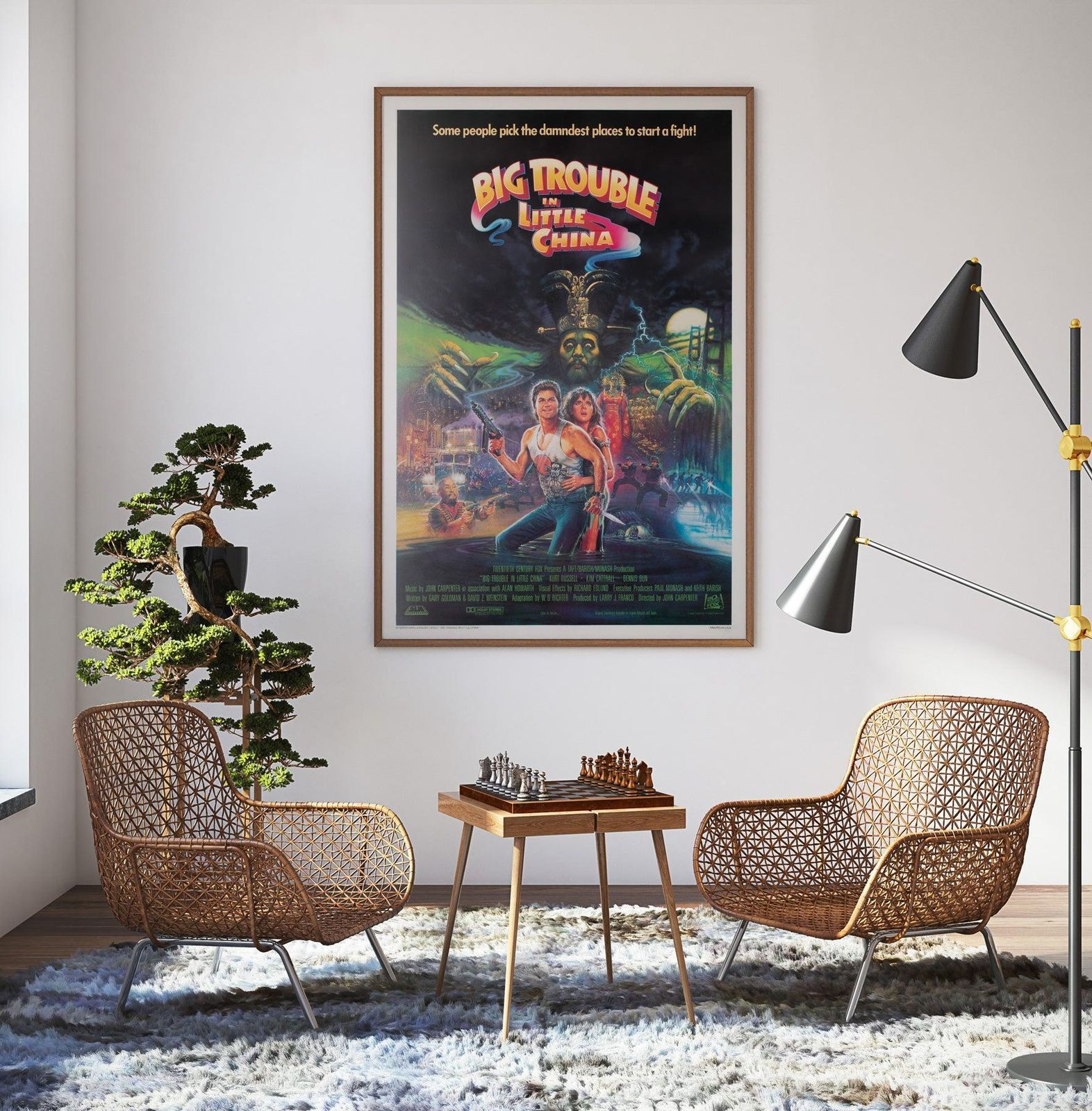 Big Trouble In Little China 1986 Us International 1 Sheet Film Poster, Bysouth photo furniture