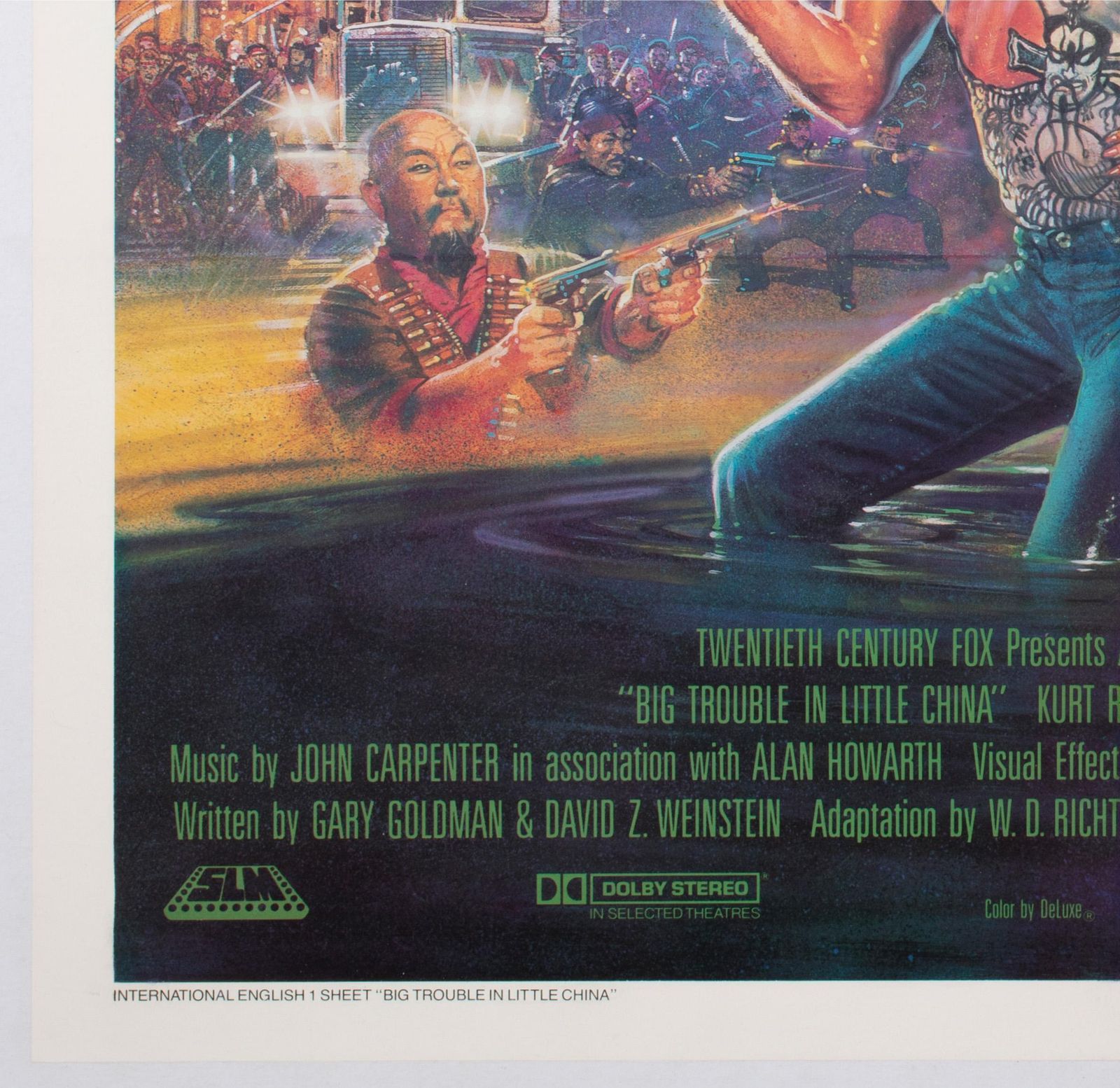 Big Trouble In Little China 1986 Us International 1 Sheet Film Poster, Bysouth photo buy