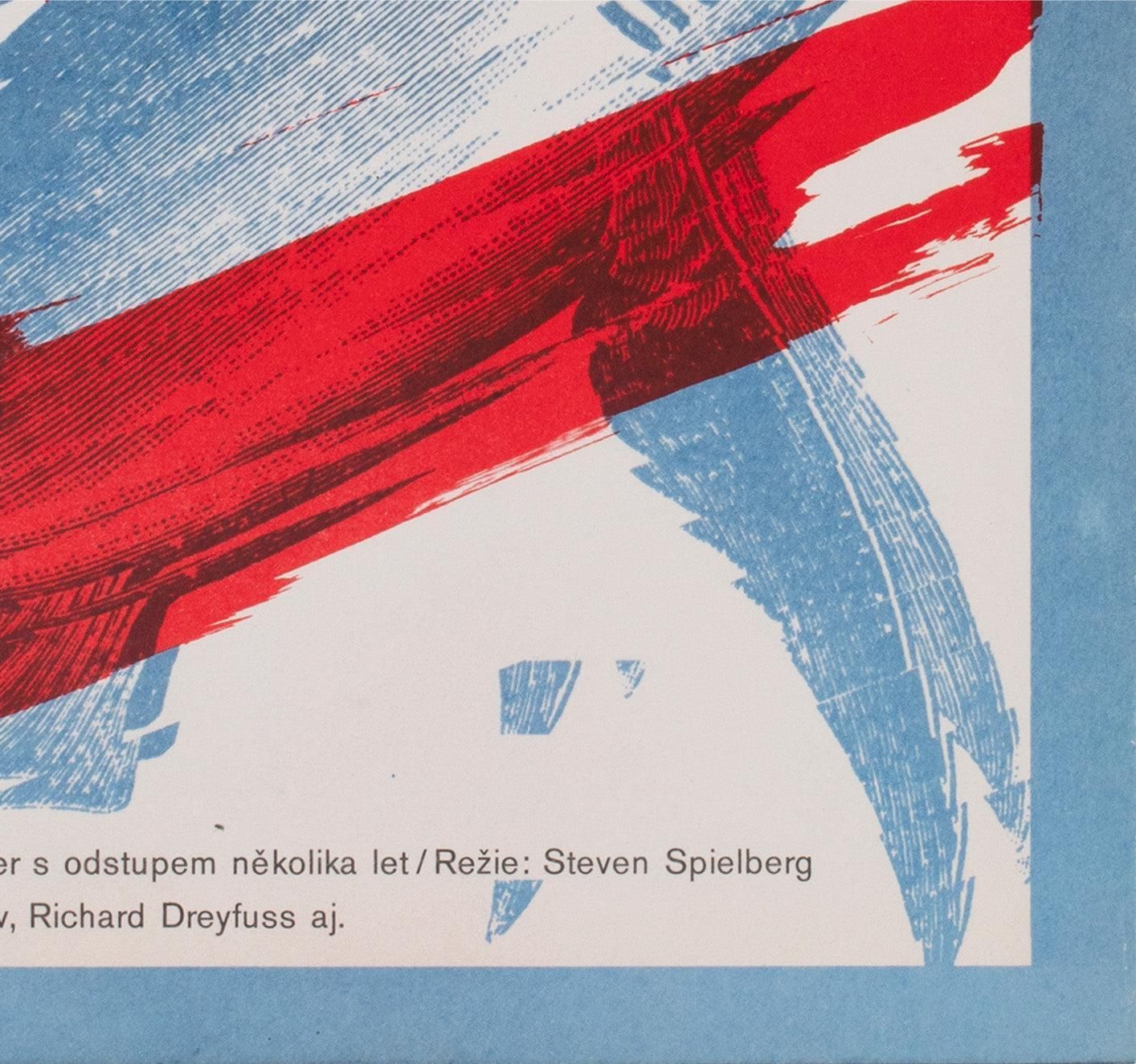 Jaws R1987 Czech A3 Film Poster, Zdenek Ziegler photo vintage