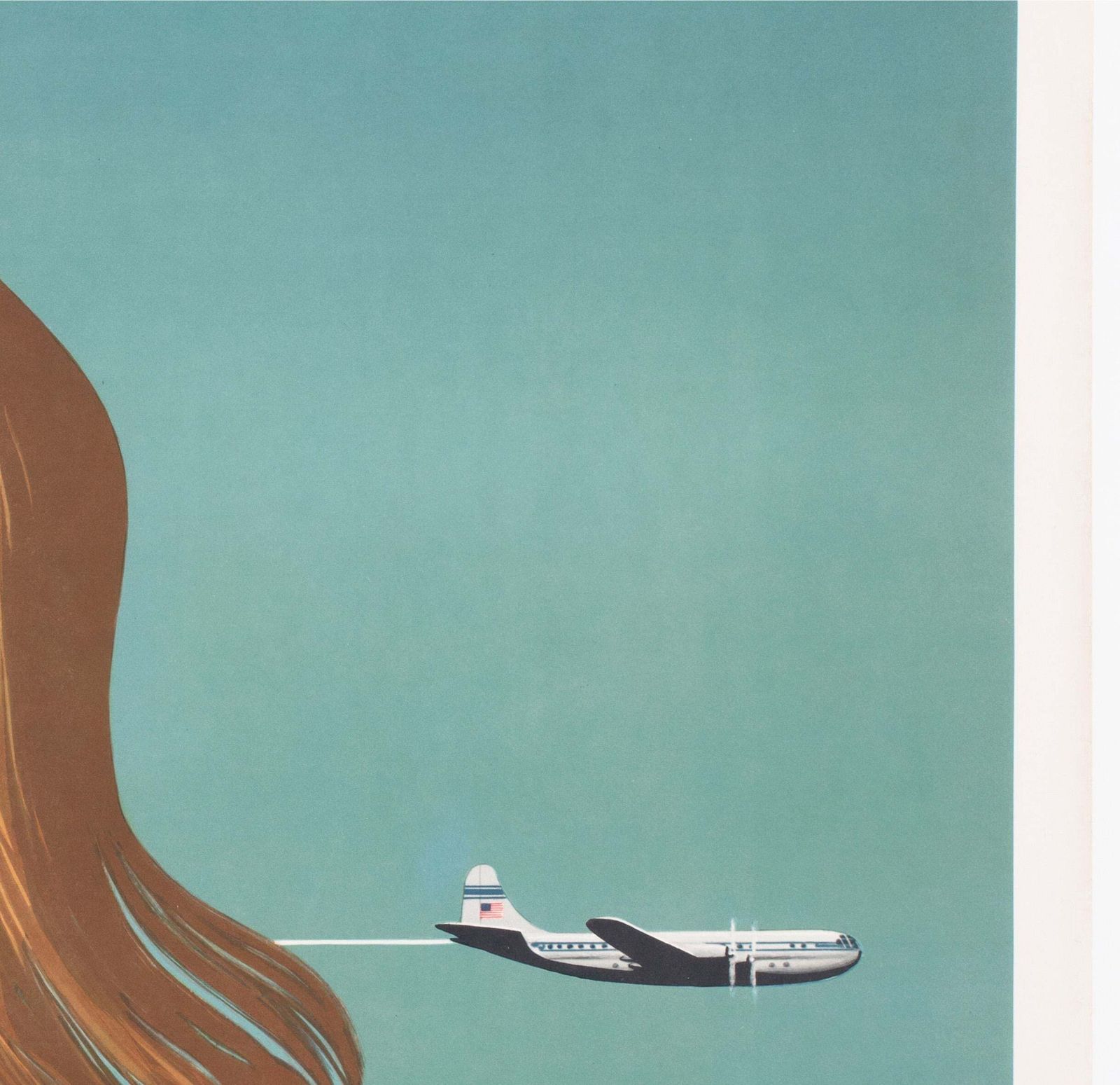 Hawaii By Clipper 1948 Pan American Airline Travel Poster, John Atherton photo vinterior