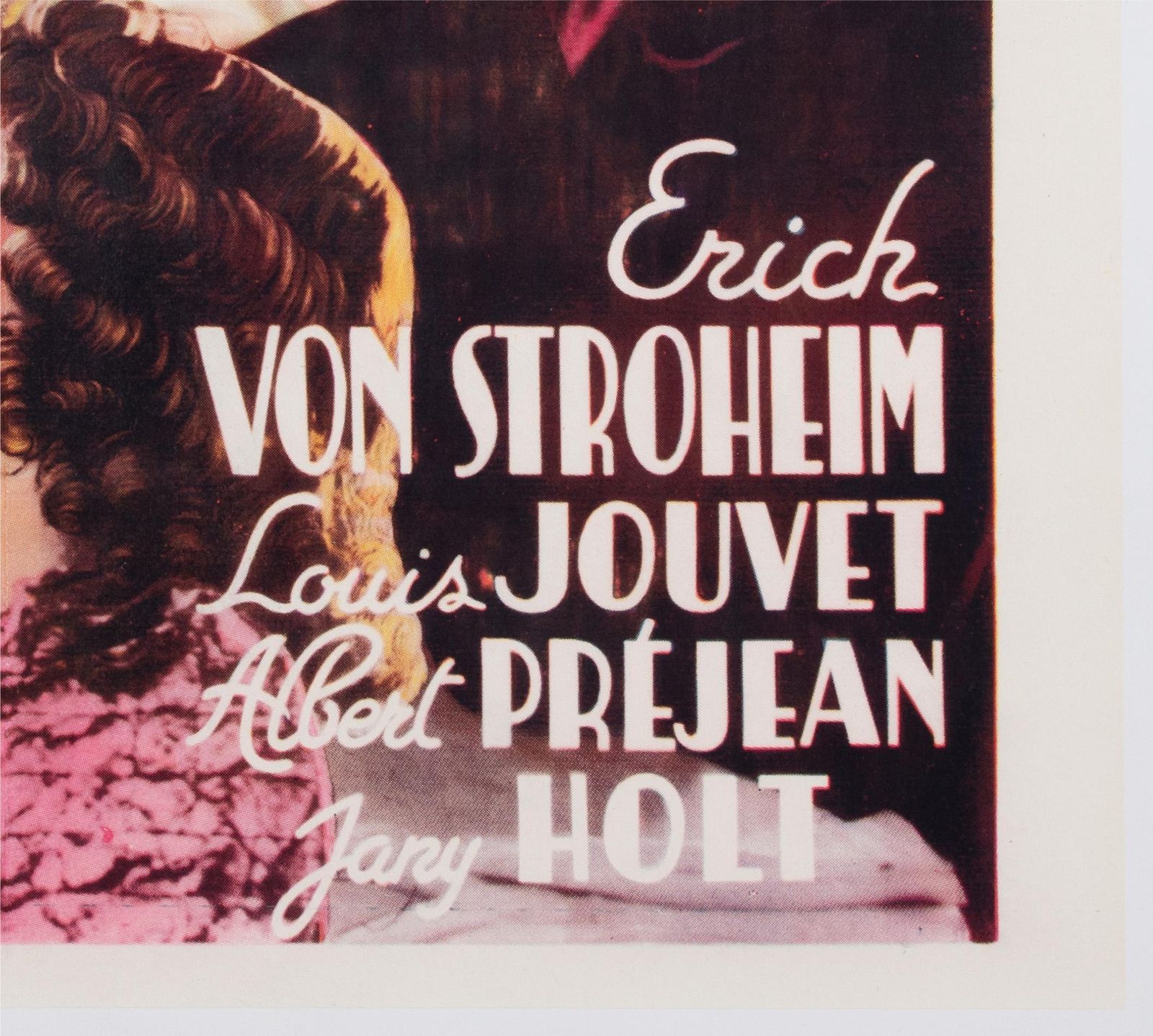 L'alibi 1938 Belgian Film Poster photo vintage