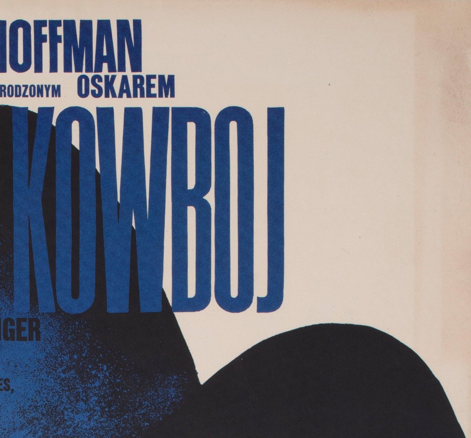 Midnight Cowboy 1973 Polish A1 Film Poster, Waldemar Swierzy photo Art