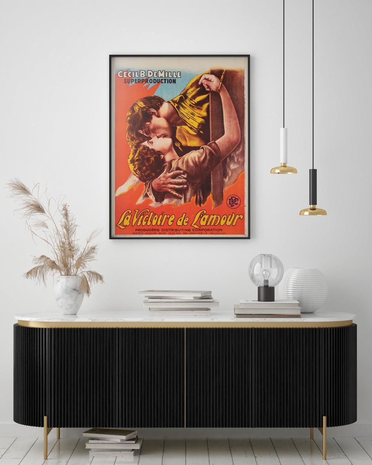 The Godless Girl C1929 Belgian Film Poster photo furniture