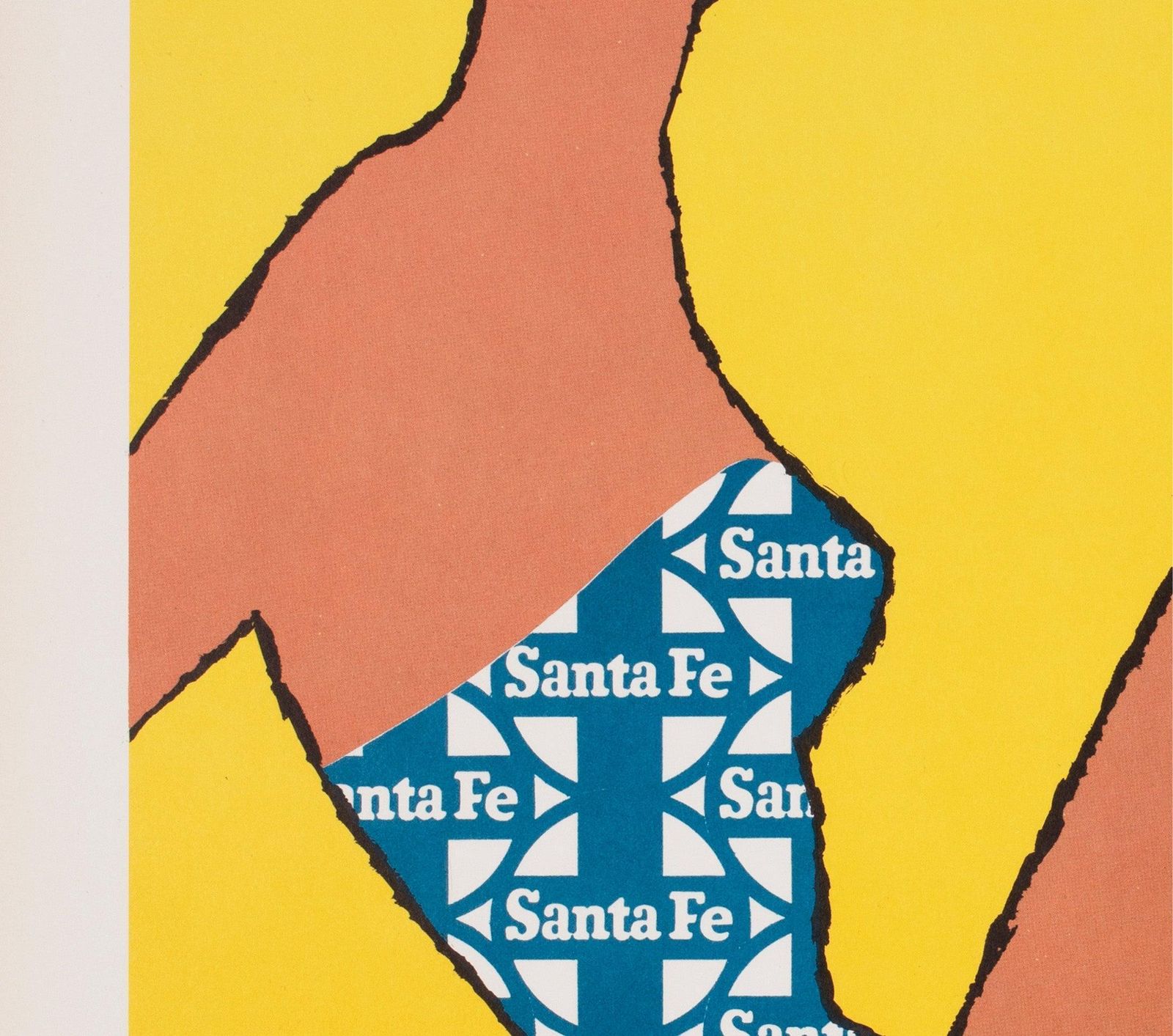 Southern California C1950s Santa Fe Railway Travel Poster photo 1786.0