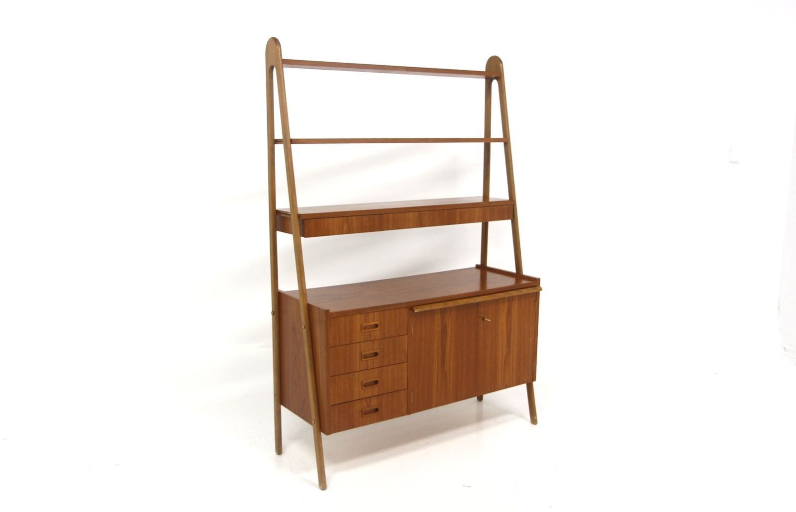 Scandinavian Teak Secretary Desk, Sweden, 1960