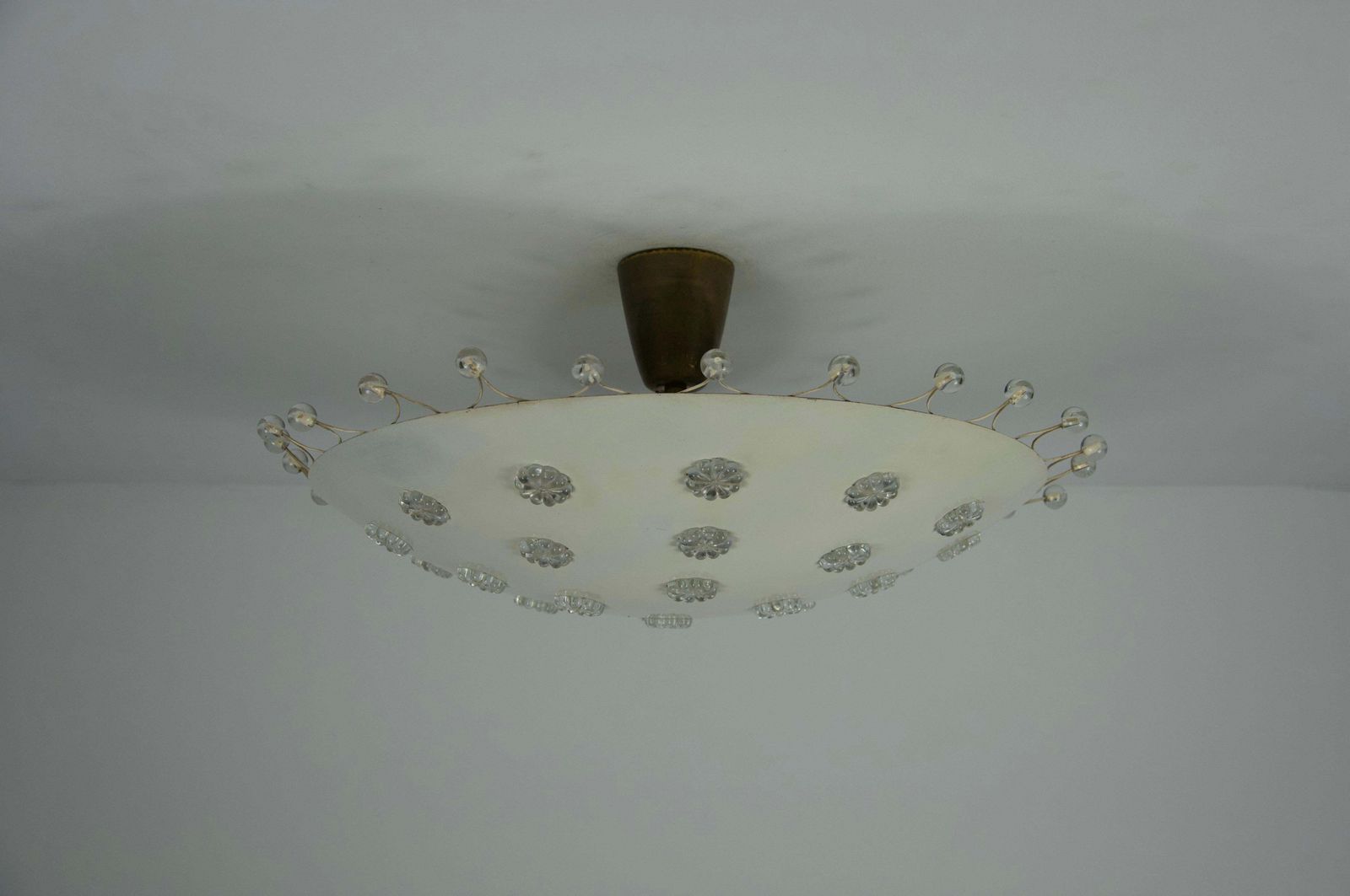 Large White Chandelier By Emil Stejnar For Rupert Nikoll, 1960s photo buy