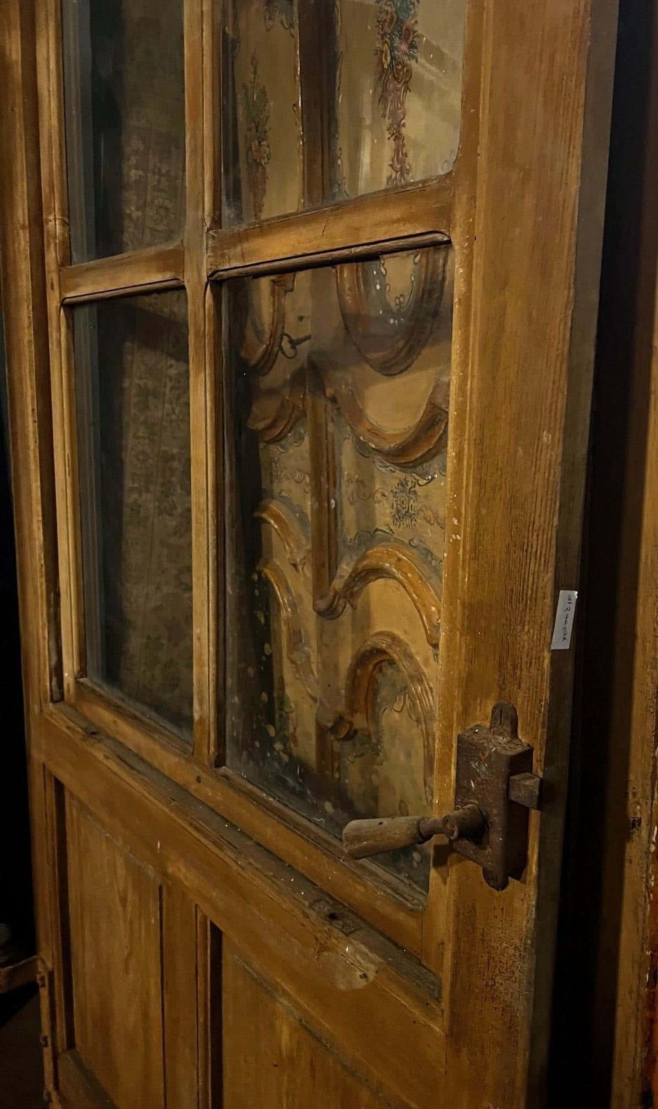 Single Leaf Glazed Interior Door With Opening Window, Italy photo for sale