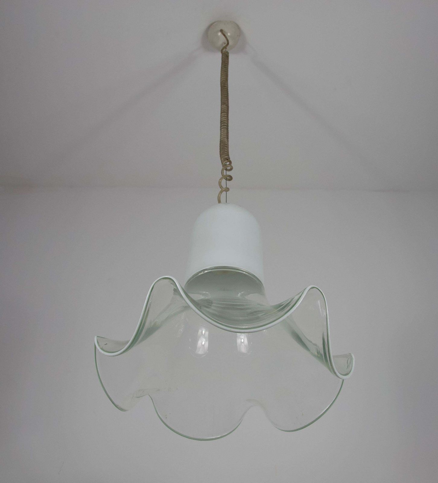Murano Glass Pendant Lamp By Roberto Pamio & Renato Toso For Leucos, Italy, 1970 photo vinterior