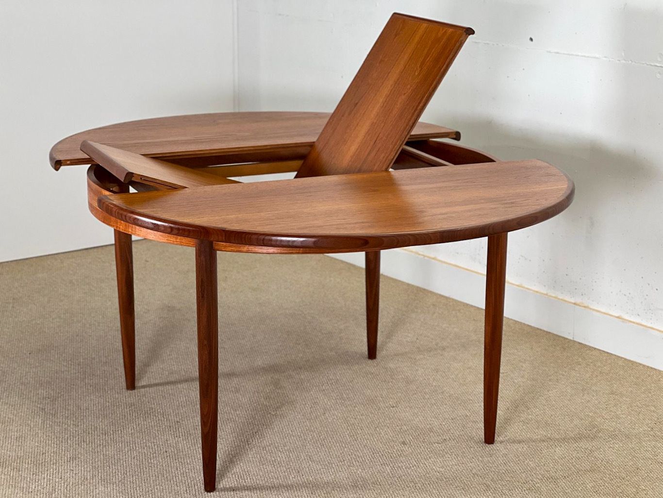 Round Extending Dining Table By Gplan Fresco Collection 1960. photo furniture