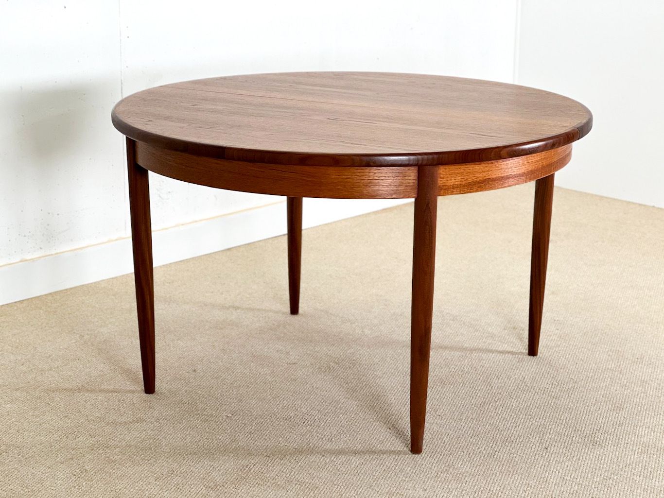 Round Extending Dining Table By Gplan Fresco Collection 1960. photo for sale