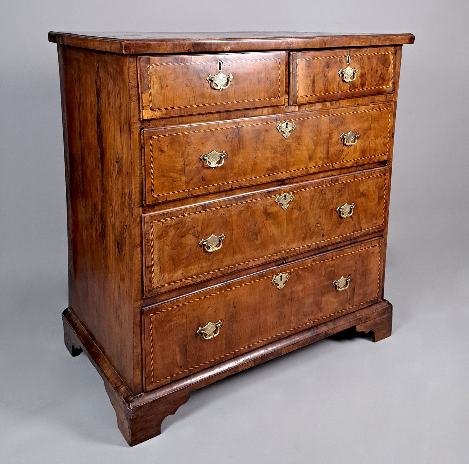 Rare And Beautiful George I Yew Wood Chest Of Drawers C. 1720 photo furniture