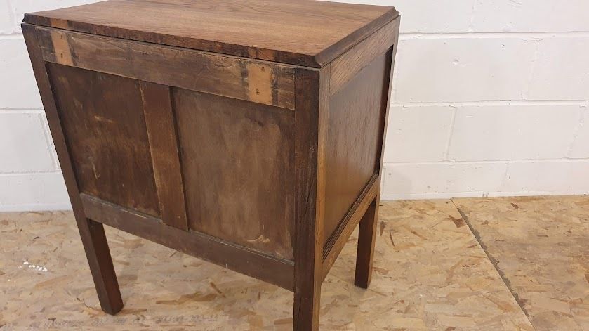 Petite 1920s Antique Golden Oak Chest Of Two Drawers photo vinterior