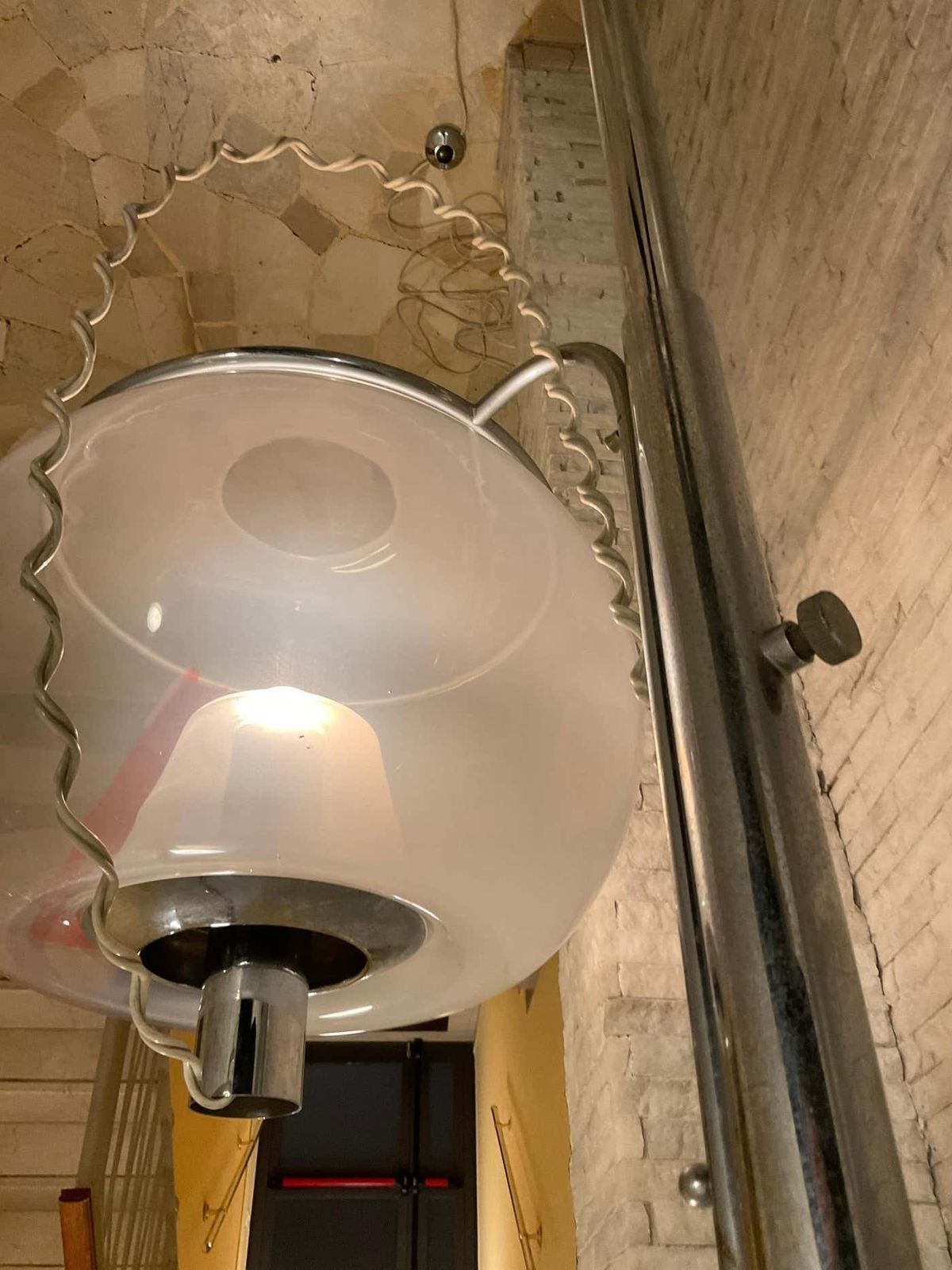 Carlo Nason   Floor Lamp With Blown Murano Glass   Italy 1970 photo vintage