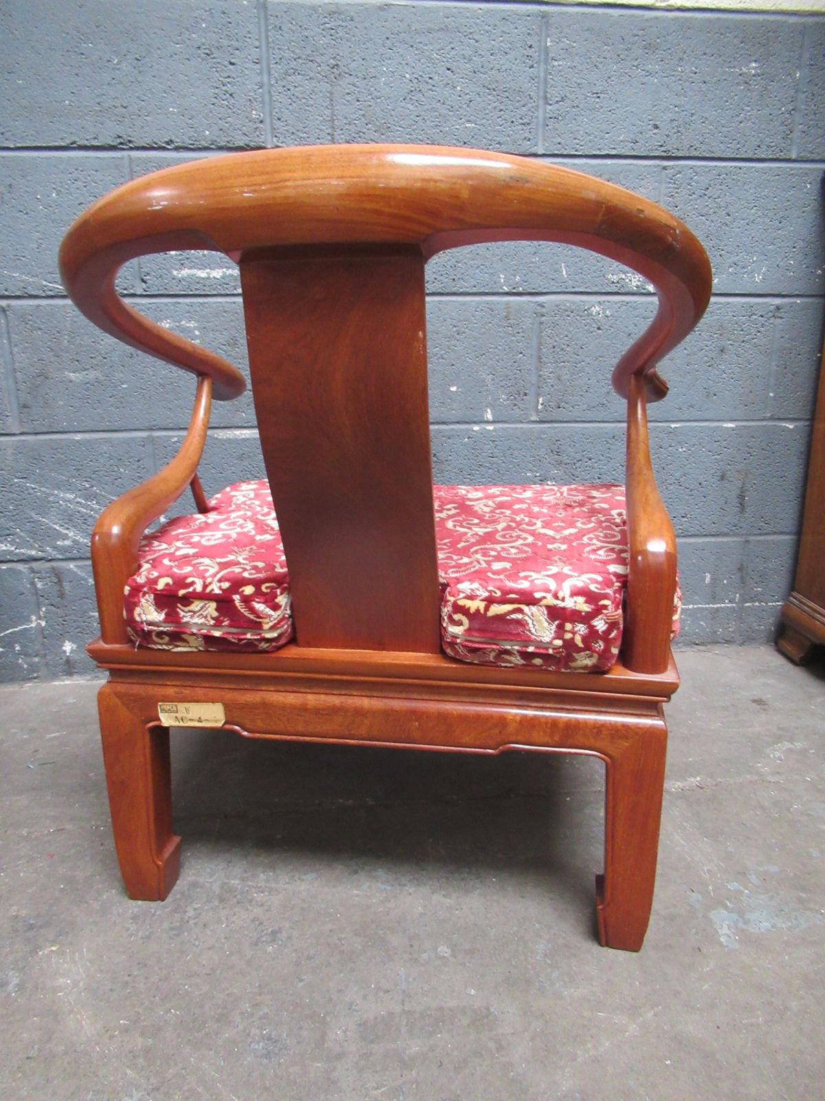 Furniture A Pair Of Chinese   Hard Wood  Arm Chairs photo