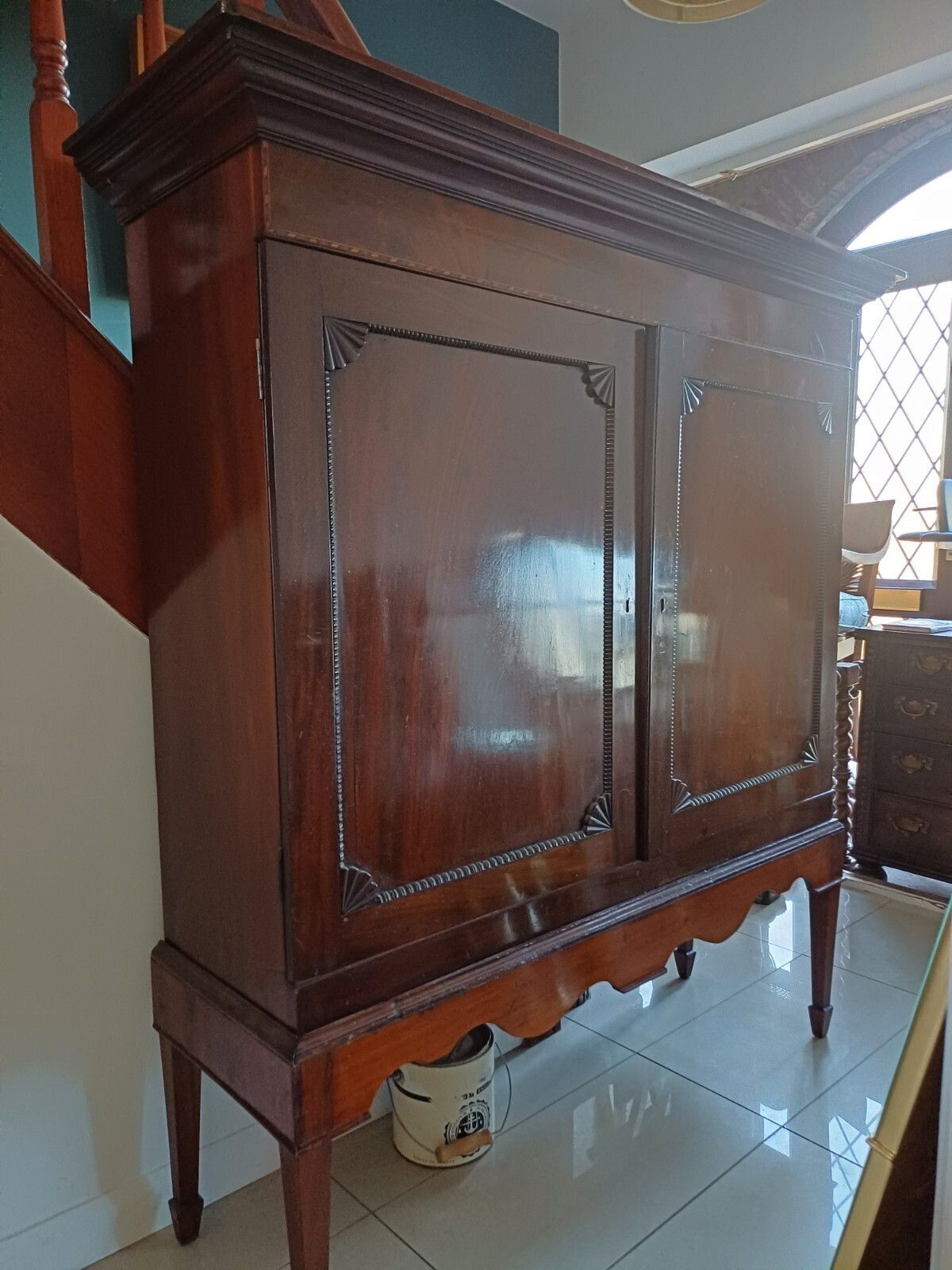 Antique Country House Storage Linen Press Cupboard Possibly Georgian Period photo for sale