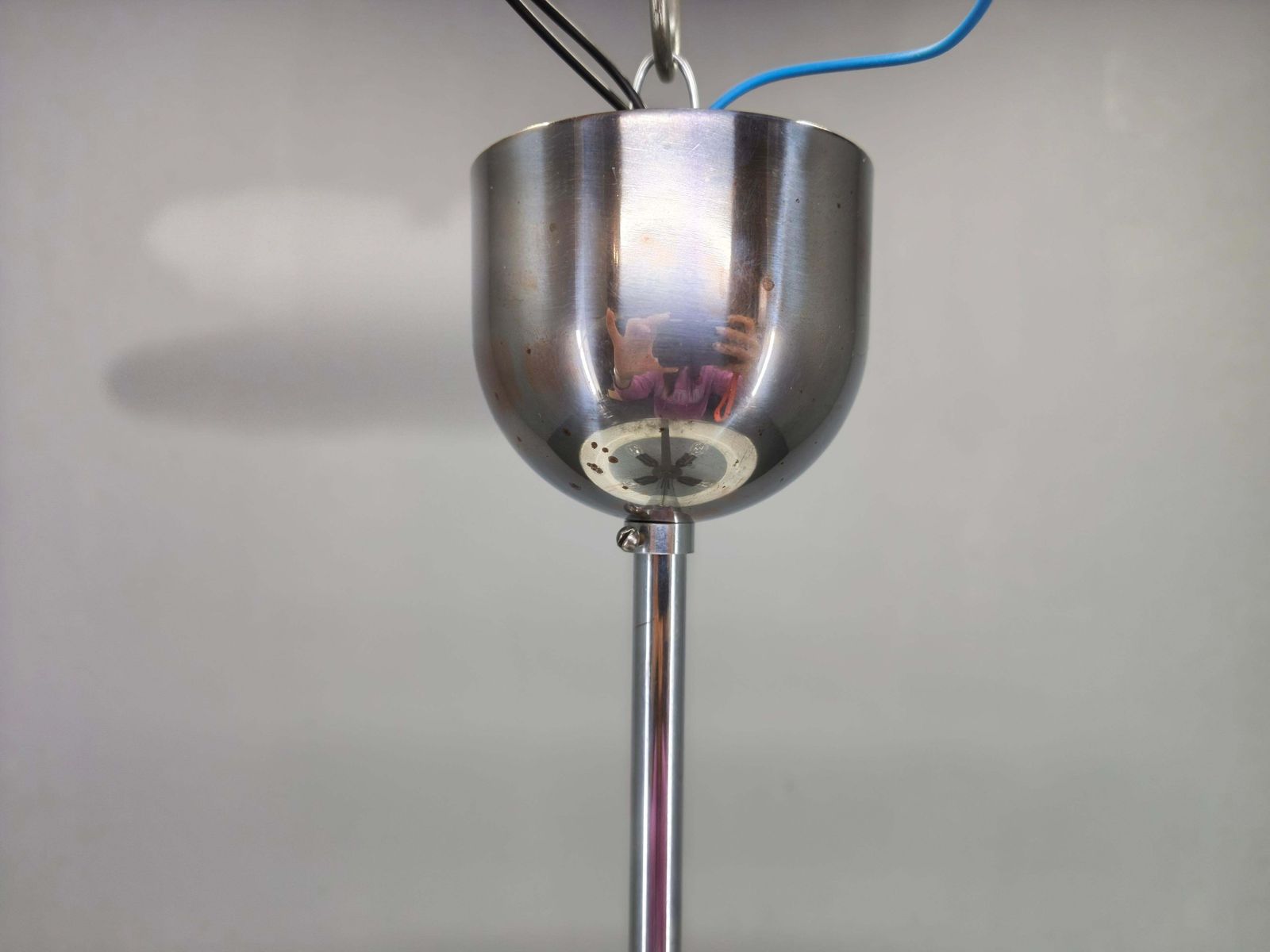 Bauhaus Ufo Pendant Lamp By Josef Hurka For Napako, 1930s photo vintage