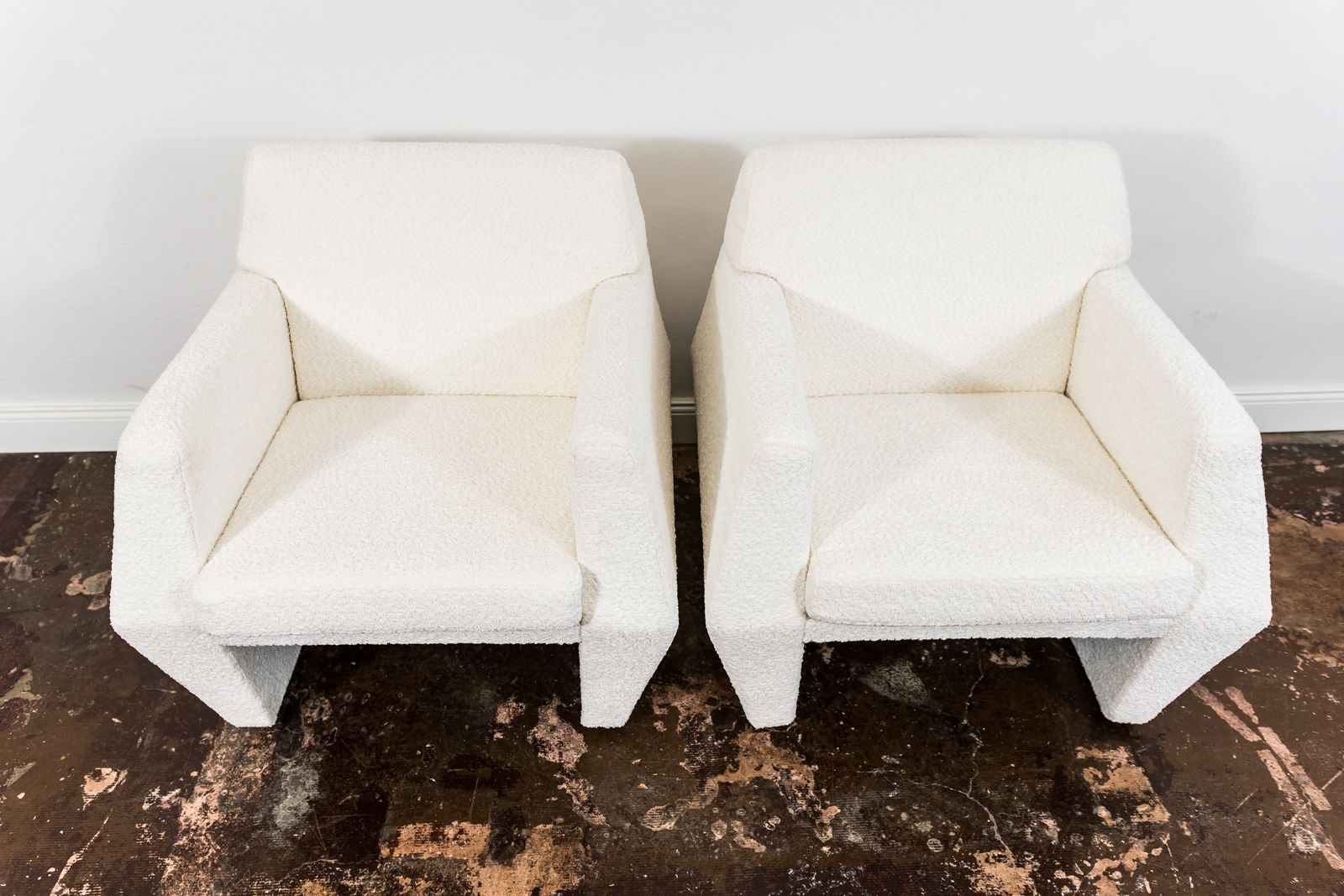 Furniture Geometric Vintage Armchairs By Lfm, Poland, 1970s, Set Of 2 photo