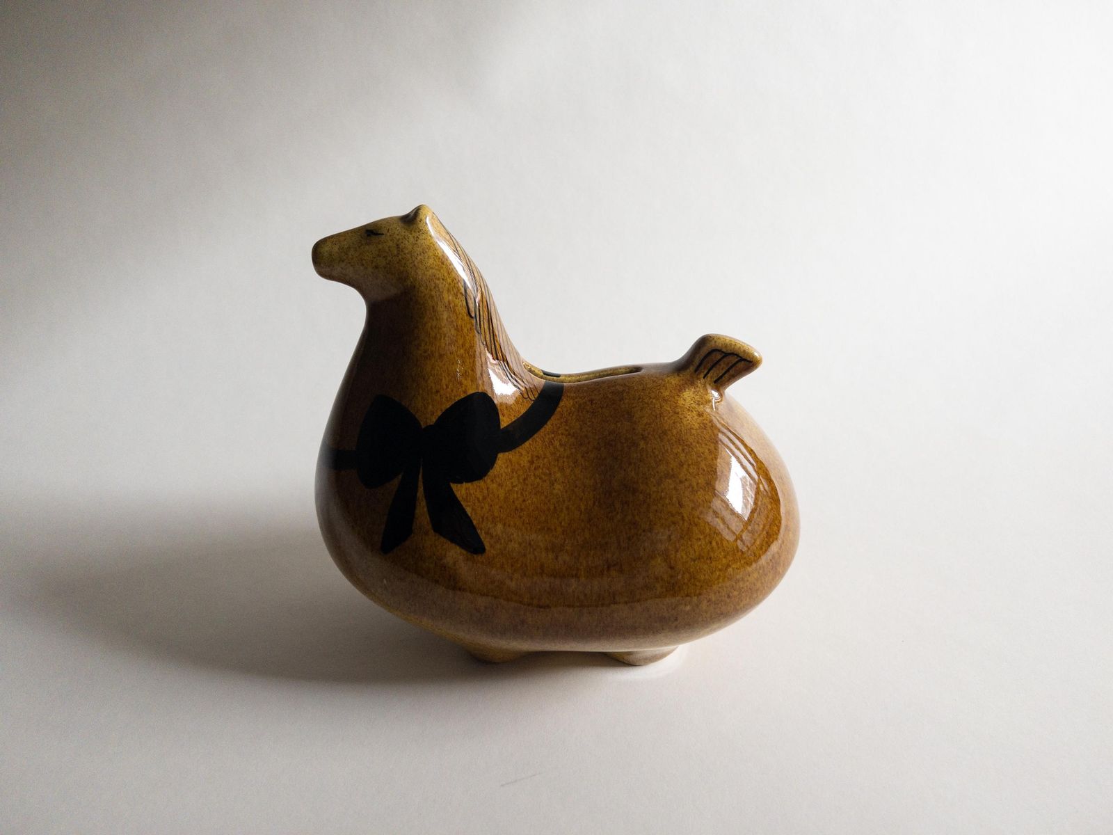 Home Decor Baldelli Horse Money Bank   Rare Mid Century Italian Pottery   Collectible Piggy Banks photo