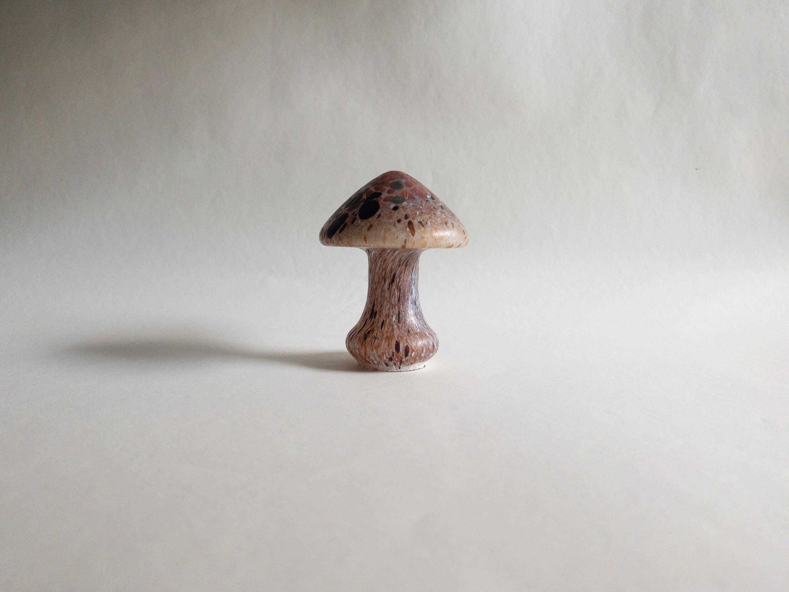 Art Kosta Boda Waxcap Glass Mushroom   Monica Backström 1970s Decor photo