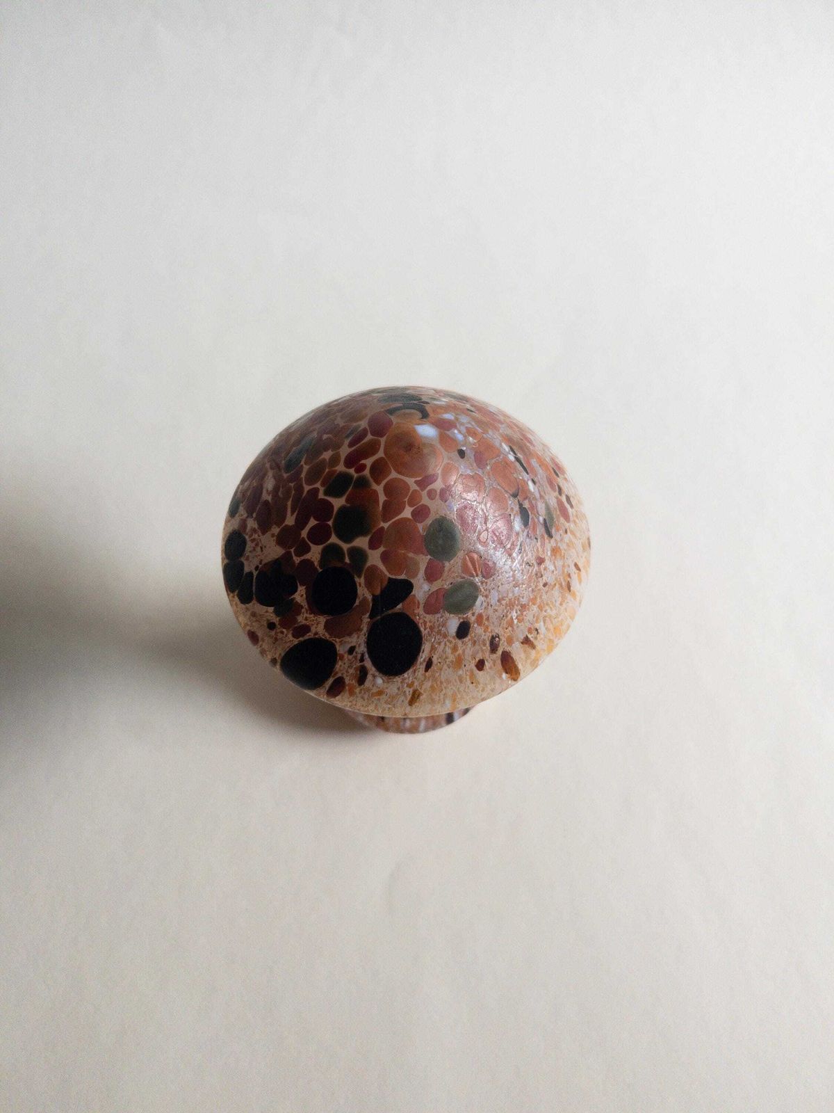 191.0 Kosta Boda Waxcap Glass Mushroom   Monica Backström 1970s Decor photo