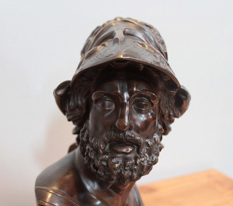 Bust Of Pericles Bronze 20th photo vintage