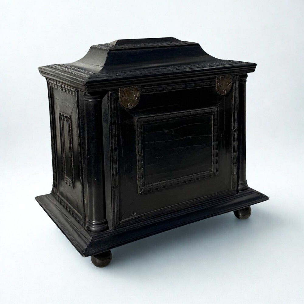 Fine 18th Century Flemish Ebony & Parquetry Table Casket photo Home Decor