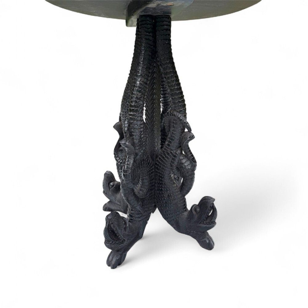 19th Century Far Eastern Rosewood Dragon Table photo for sale