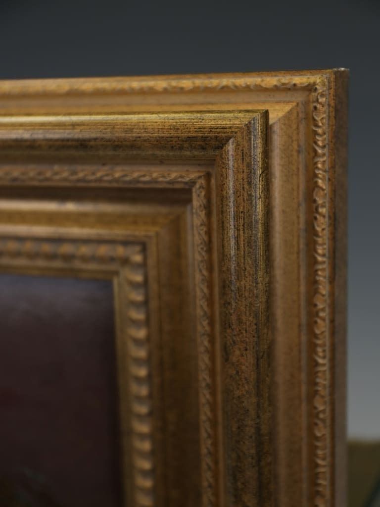 photo furniture Henry Park (1816–1871): "Two Bulls In A Field," Victorian Oil On Canvas, Dated 1857