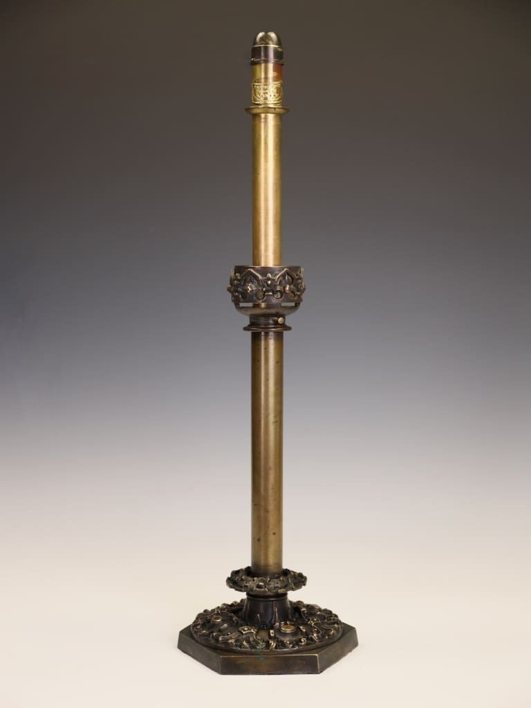 William IV Brass Patent Candlestick By Palmer & Co, London photo Home Decor
