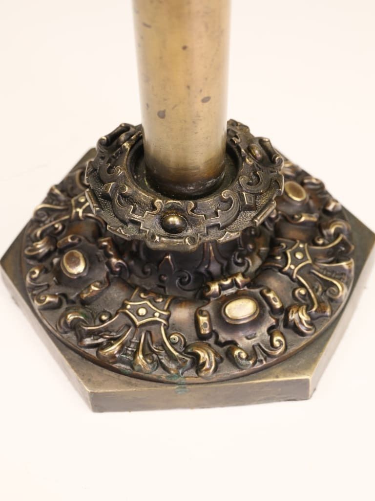 Home Decor William IV Brass Patent Candlestick By Palmer & Co, London photo