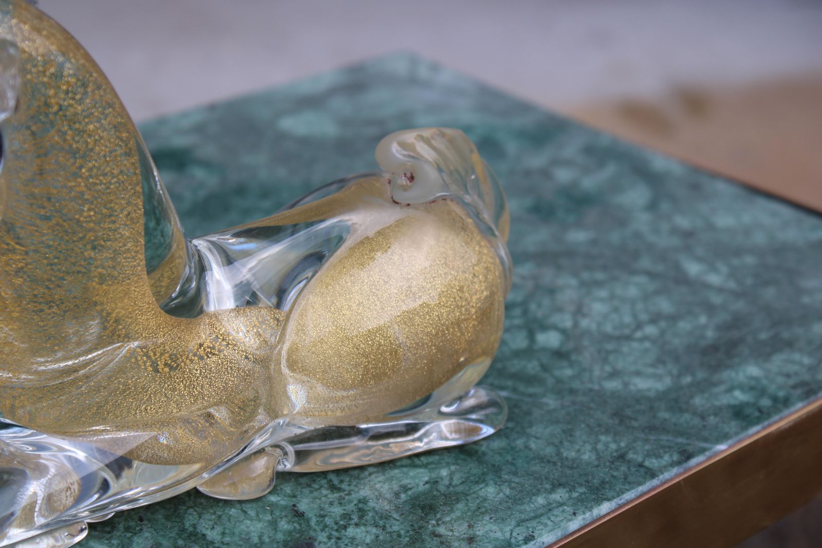 Capricorn In Murano Glass By Seguso 1950 Italy Gold Dust. photo vinterior