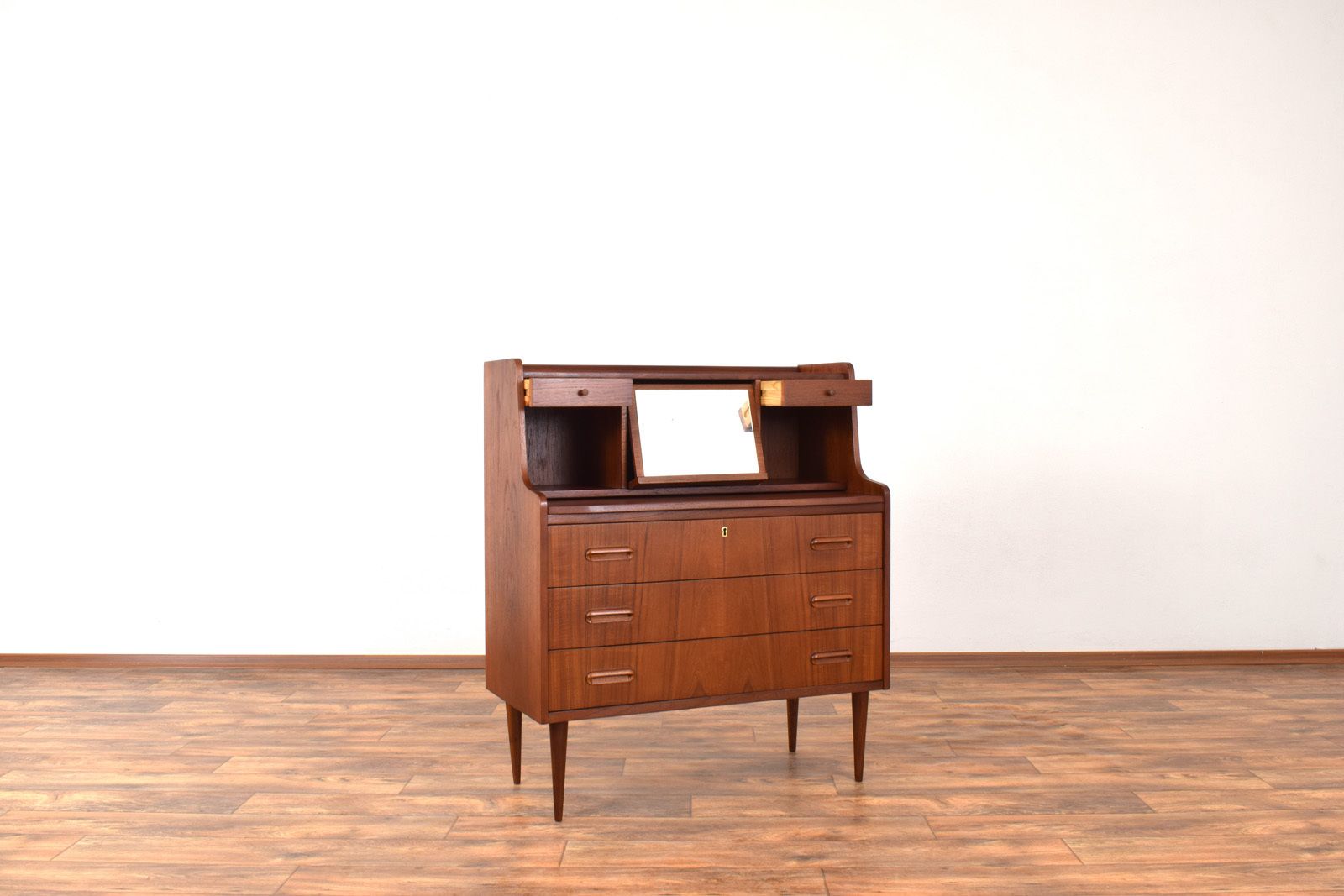 Mid Century Danish Teak Secretary, 1960s. photo 1350.0
