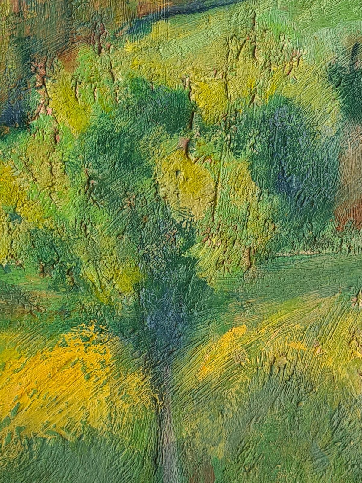 photo furniture Jean Perret Fauvist Landscape: The Golden Trees, Oil On Board, Mid 20th Century.